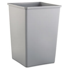 Untouchable Square Gray Plastic Waste Receptacle, 35 gal, Plastic, Gray Flipcost Flipcost