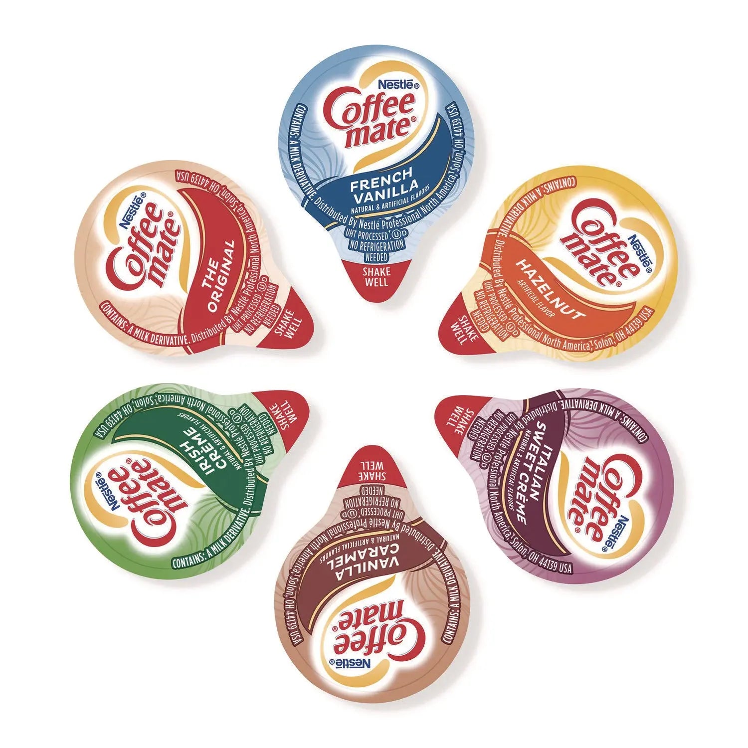 Variety Pack, Assorted Flavors, 0.38 oz Mini Cups, 180/Carton Coffee mate® Flipcost