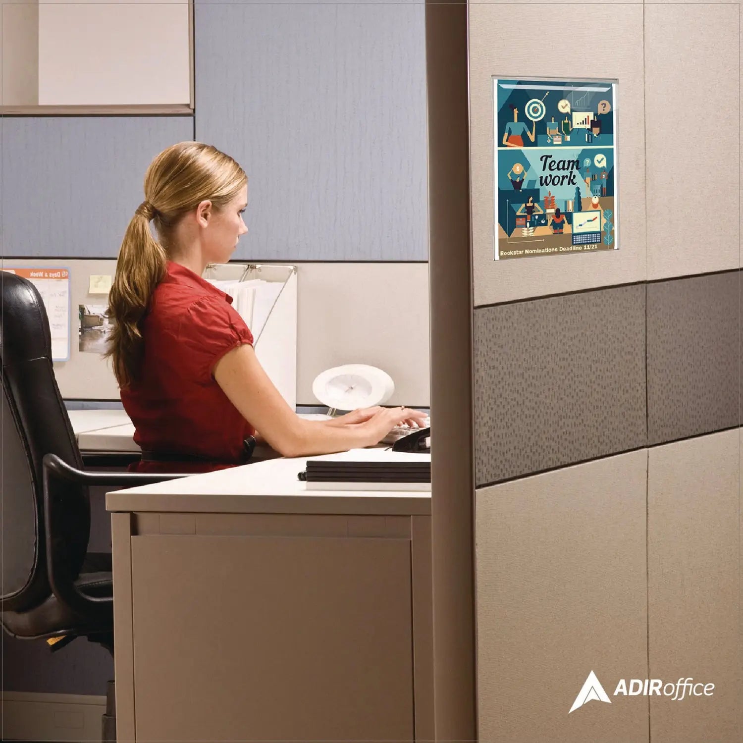 Wall Mount Side-Loading Acrylic Sign Holders, 8 x 11, Clear Frame, 6/Pack AdirOffice Flipcost