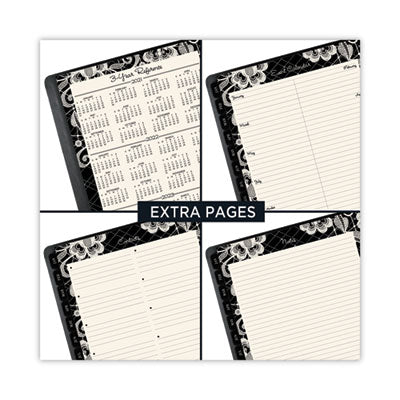 Lacey Weekly Professional Appointment Book, Lacey Artwork, 11 x 8.5, Black/White, 13-Month (Jan-Jan): 2024-2025 Flipcost Flipcost