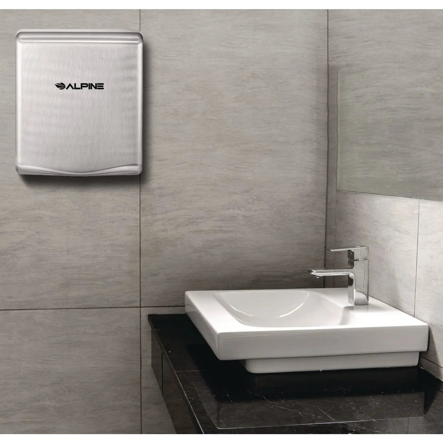 Willow Commercial 120V Automatic Hand Dryer, 3.93 x 11.25 x 12.63, Stainless Steel, Silver Alpine Industries Flipcost
