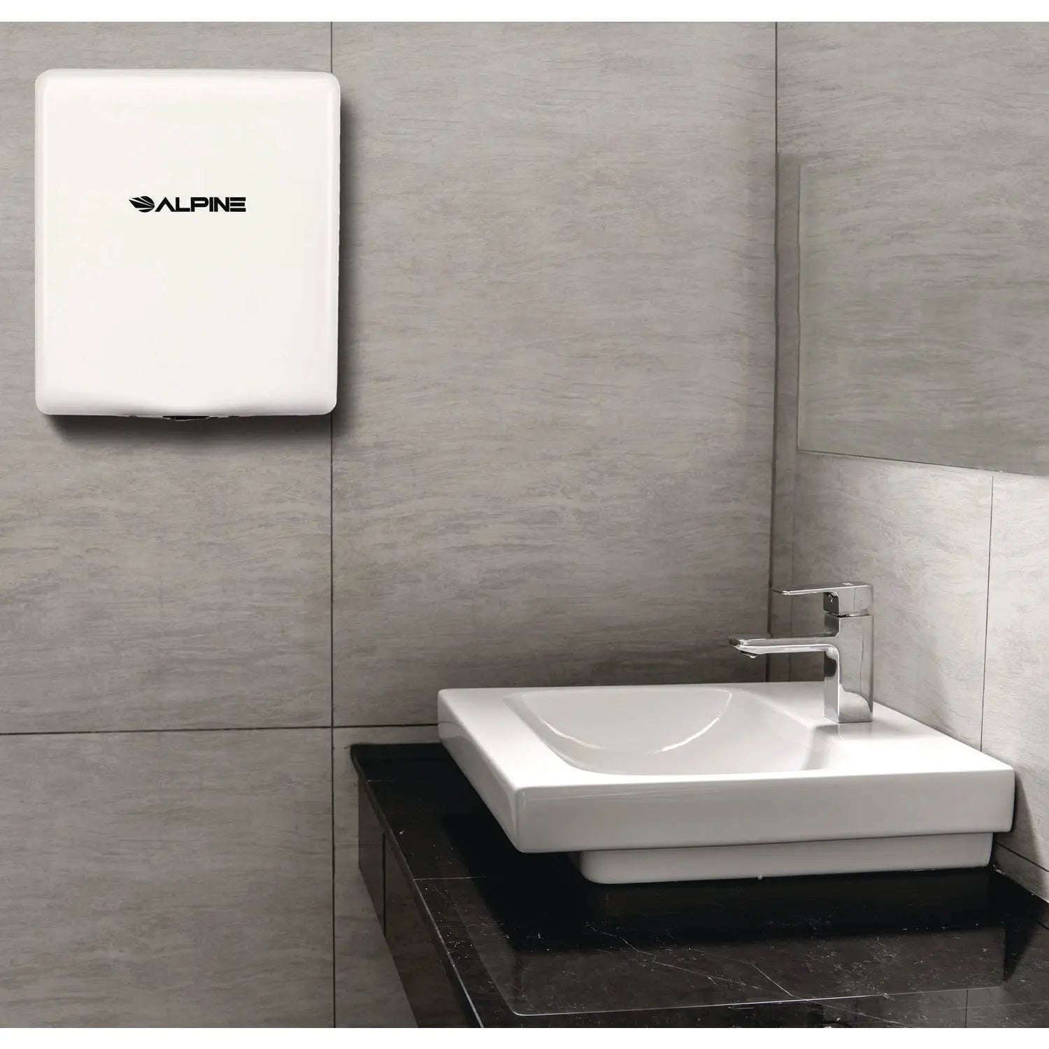 Willow Commercial 120V Automatic Hand Dryer, 3.93 x 11.25 x 12.63, Stainless Steel, White Alpine Industries Flipcost