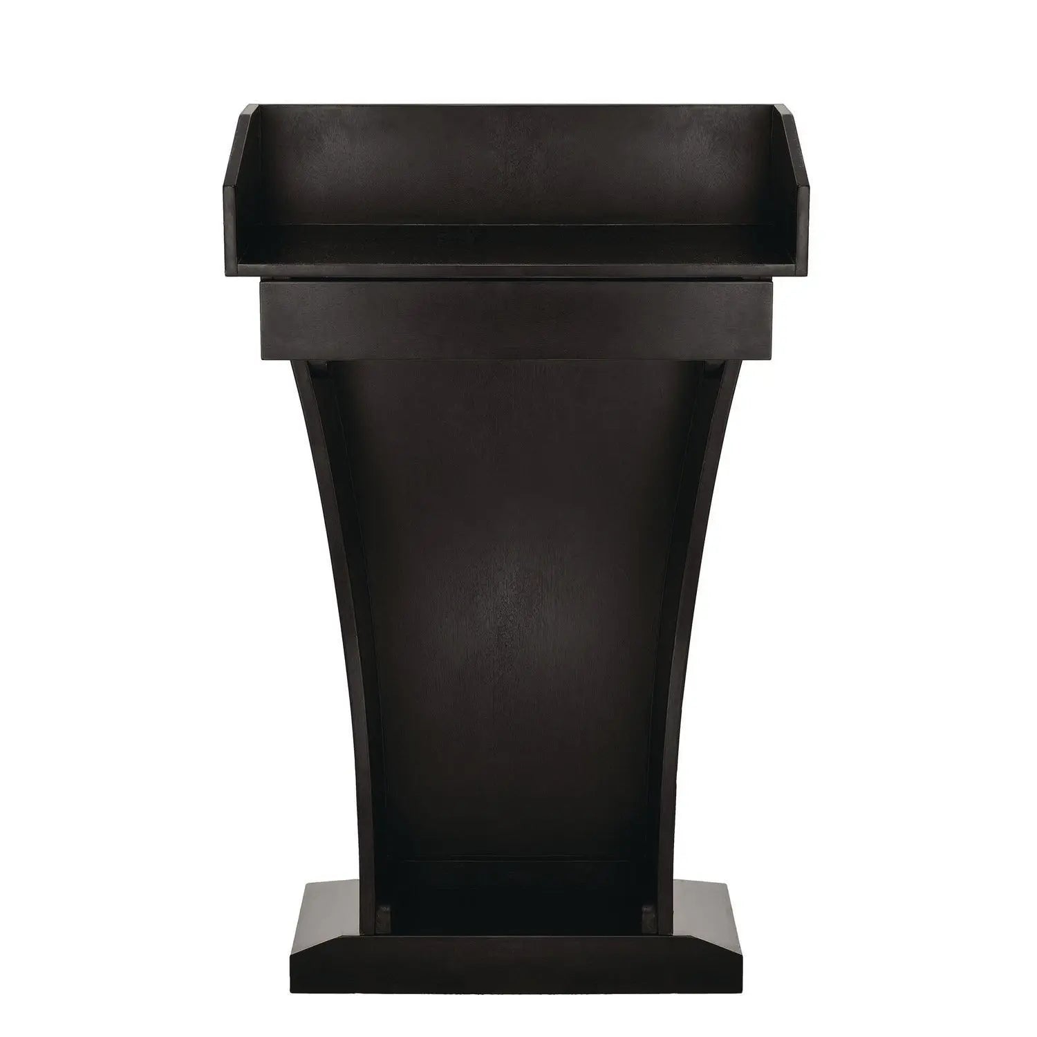 Wood Stand-Up Podium Lectern Speaker Stand with Drawer and Storage Area, 27.55 x 14 x 43.3, Black AdirOffice Flipcost