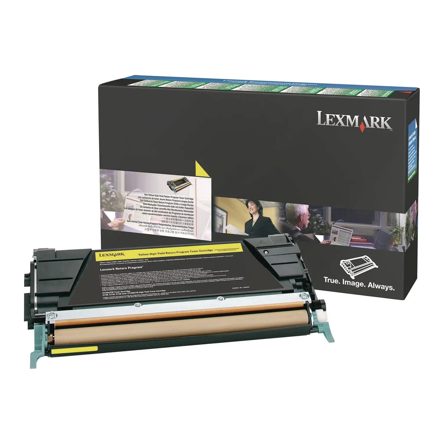 X746A4YG Toner, 7,000 Page-Yield, Yellow