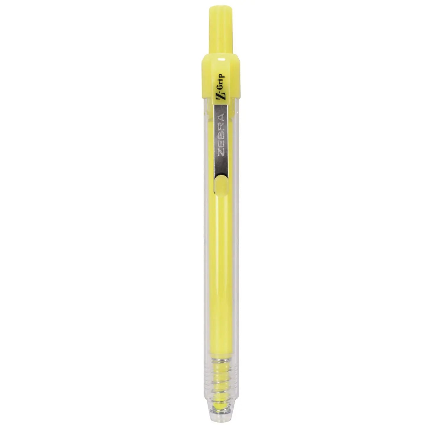 Z-Grip Retractable Highlighter Markers, Neon Yellow Ink, Chisel Tip, Neon Yellow Barrel, Dozen Zebra® Flipcost