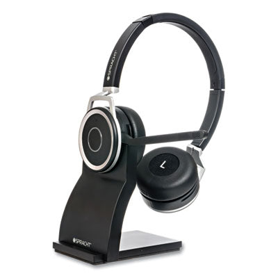 ZuM BT Prestige Combo Binaural Over Wireless Over-Head Headset with USB Dongle, Black Flipcost Flipcost