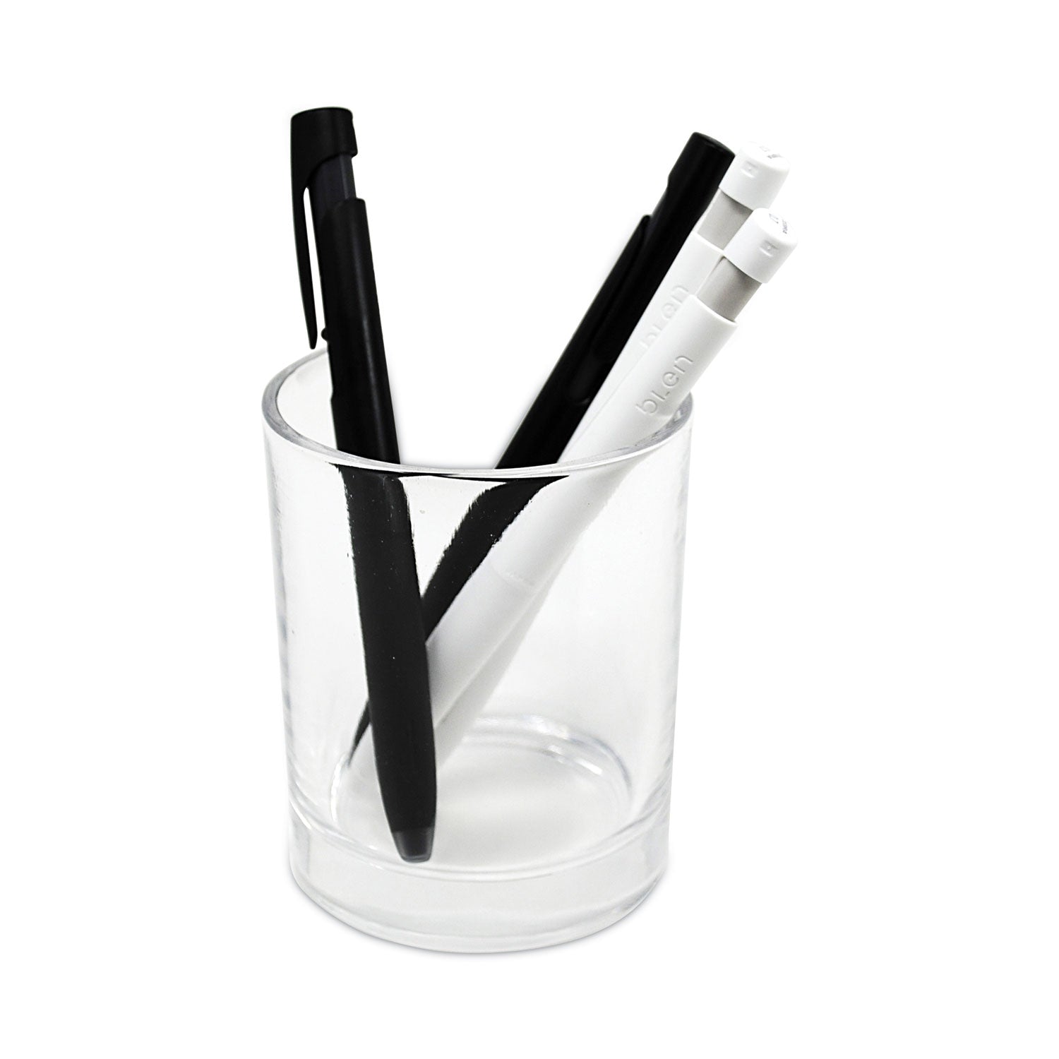 Zebra® bLen Gel Pen, Retractable, Fine 0.7 mm, Black Ink, Black Barrel, Dozen