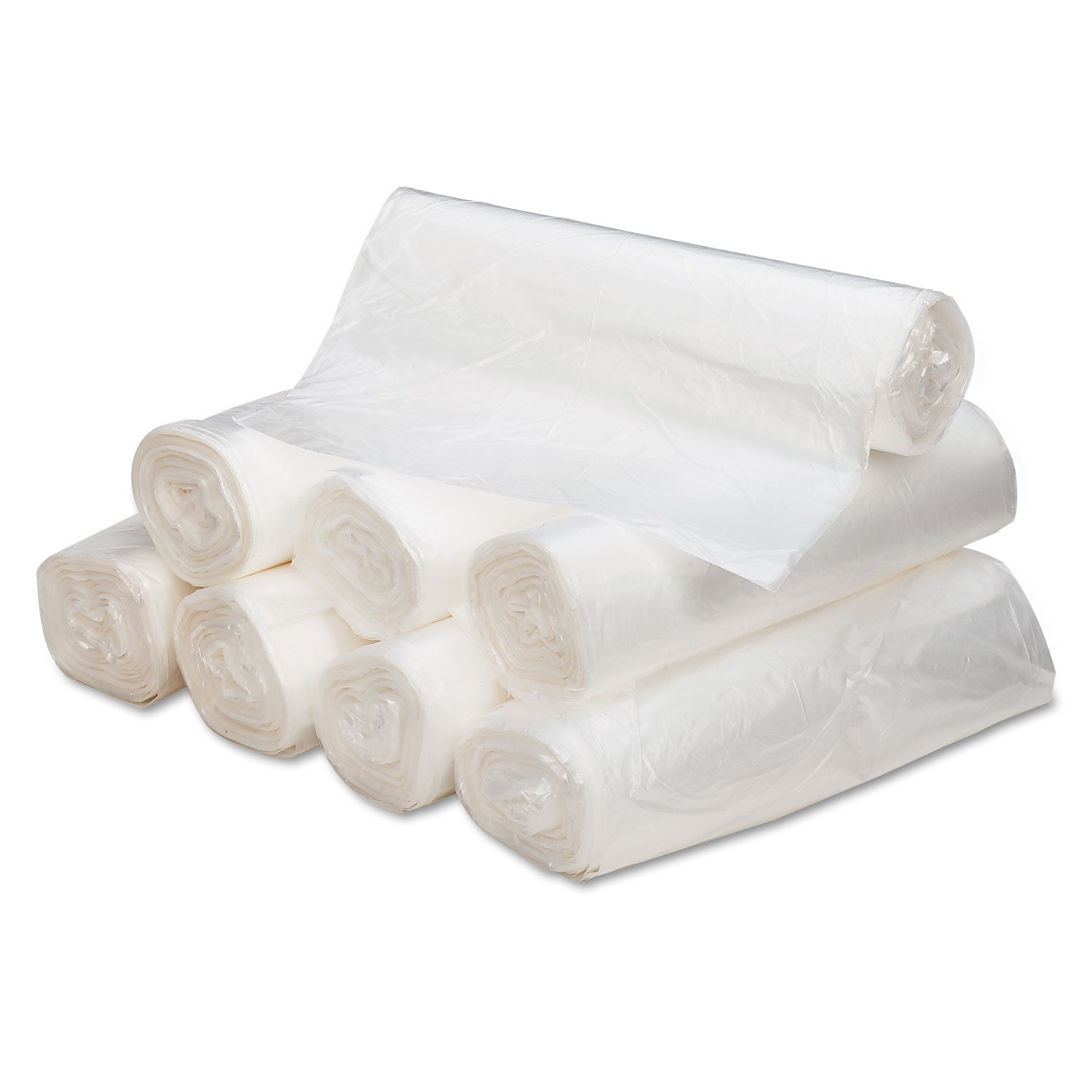 Ultra Plus® Can Liners, 56 gal, 16 mic, 43" x 48", Natural, 20 Bags/Roll, 10 Rolls/Carton