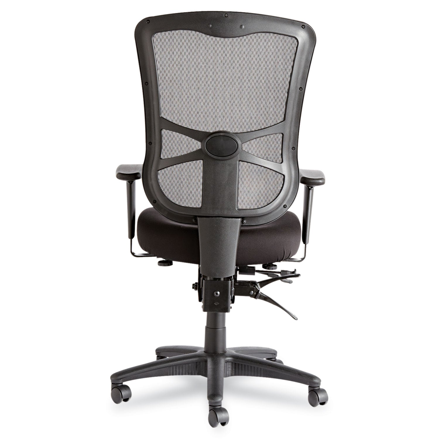 Alera® Alera Elusion Series Mesh High-Back Multifunction Chair, Supports Up To 275 Lb, 17.2" To 20.6" Seat Height, Black