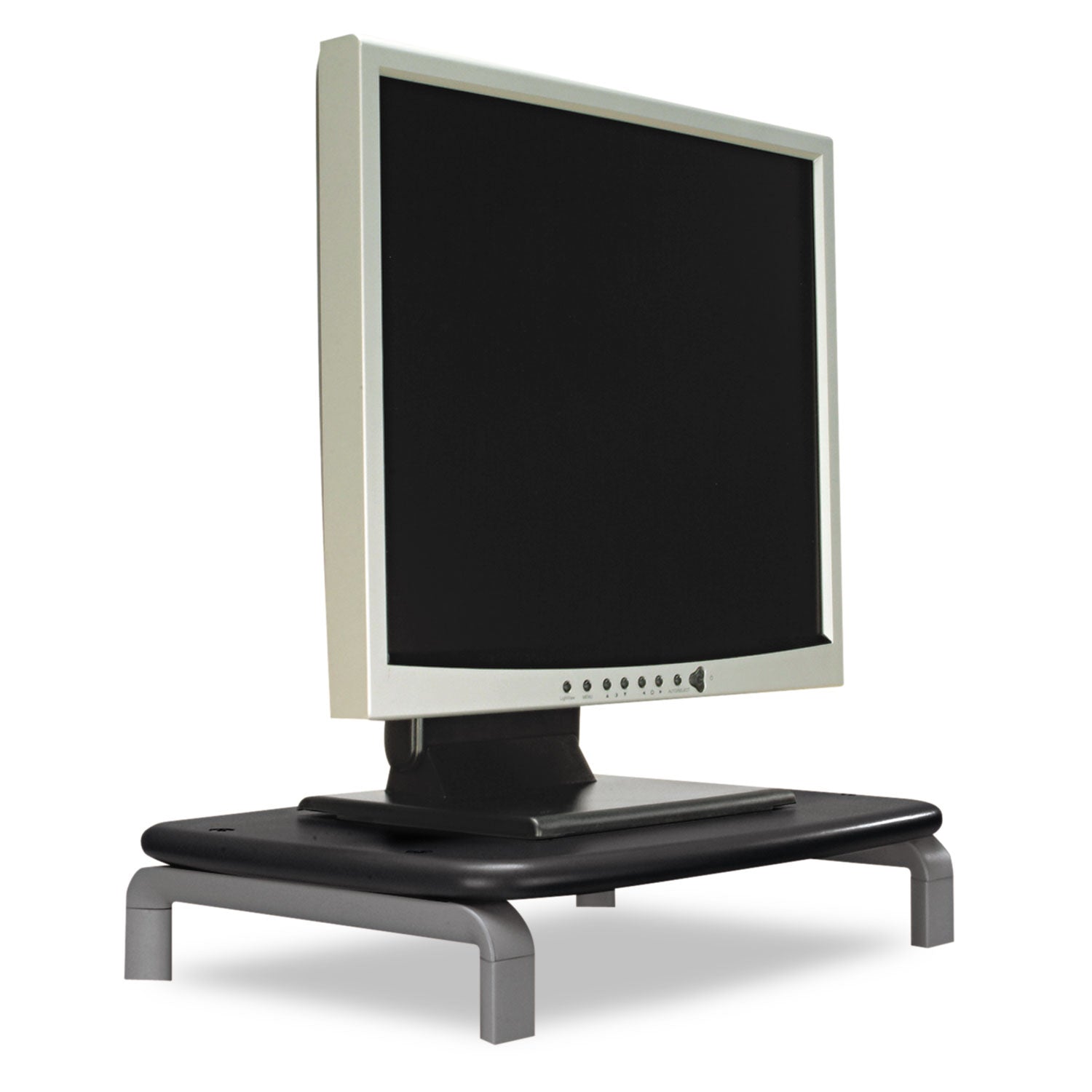 Kensington® Monitor Stand With Smartfit, For 21" Monitors, 11.5" X 9" X 3", Black/gray, Supports 80 Lbs