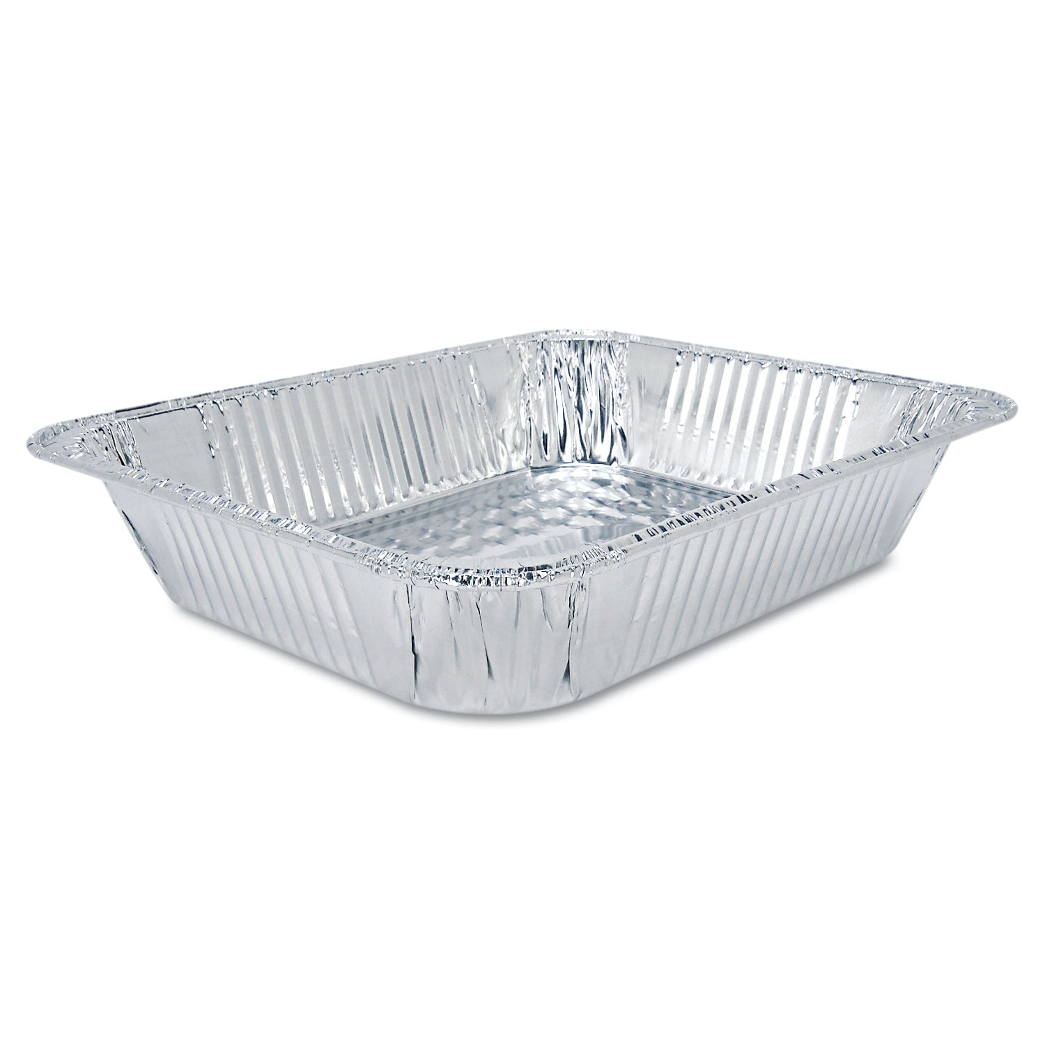 HFA® Aluminum Steam Table Pans, Half-Size Shallow, 1.69" Deep, 10.38 x 12.75, 100/Carton