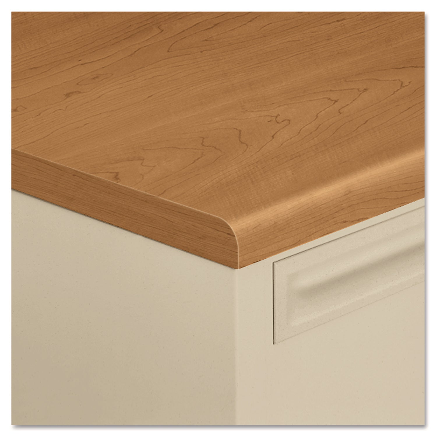 HON® 38000 Series Left Pedestal Desk, 72" X 36" X 29.5", Harvest/putty