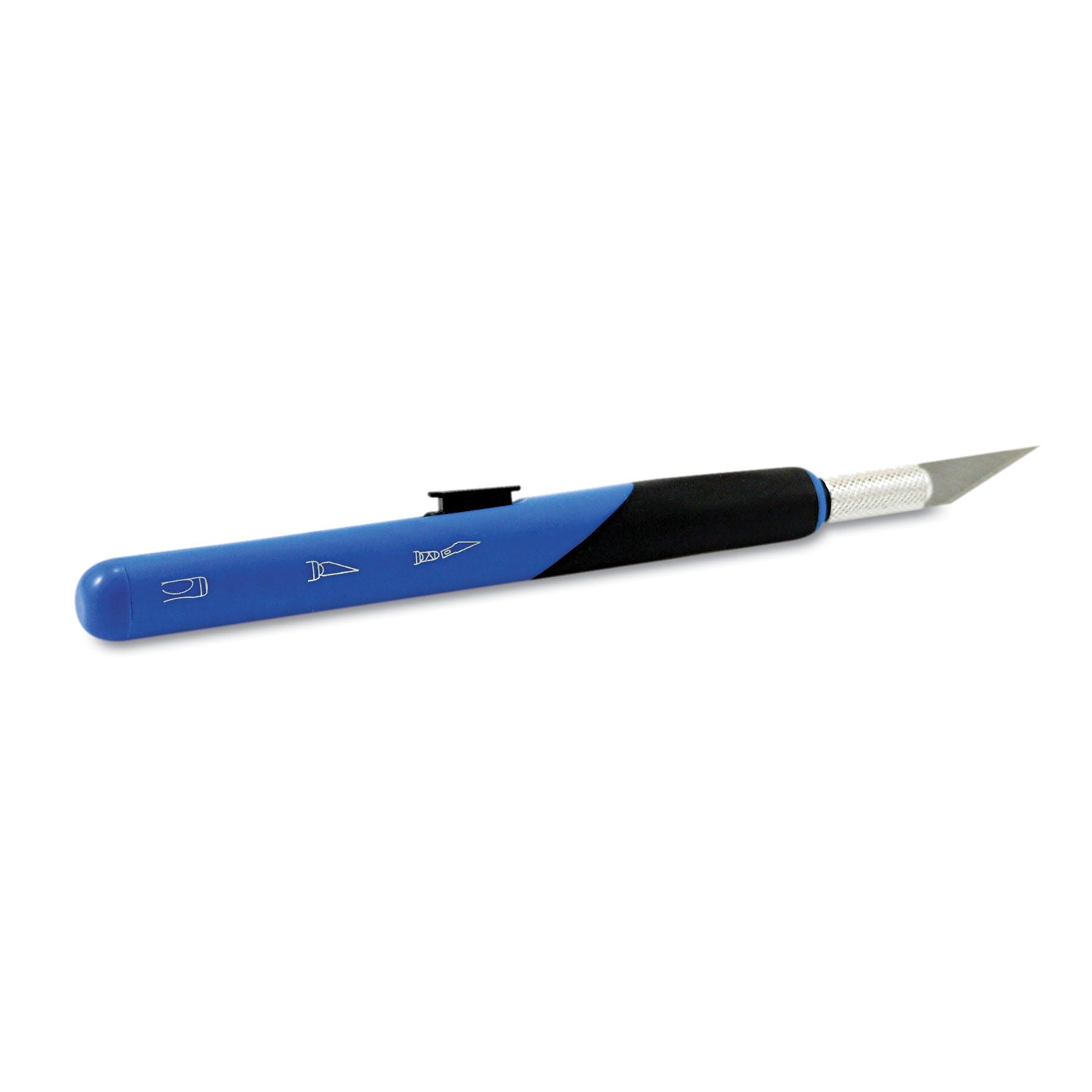 X-ACTO® Retract-A-Blade Knife, #11 Blade, 5.25" Plastic Handle, Blue/Black