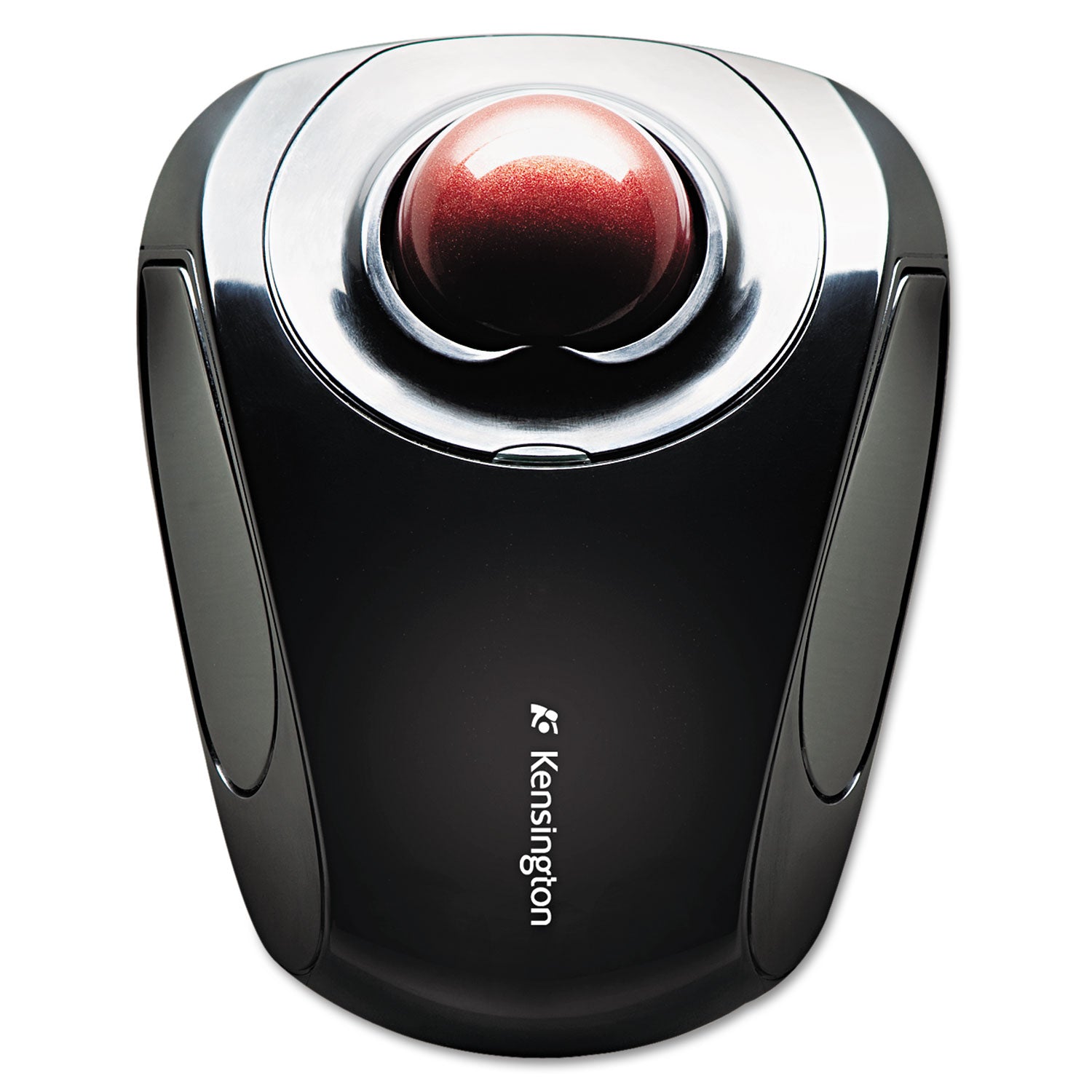 Kensington® Orbit Wireless Mobile Trackball, 2.4 Ghz Frequency/30 Ft Wireless Range, Left/right Hand Use, Black/red