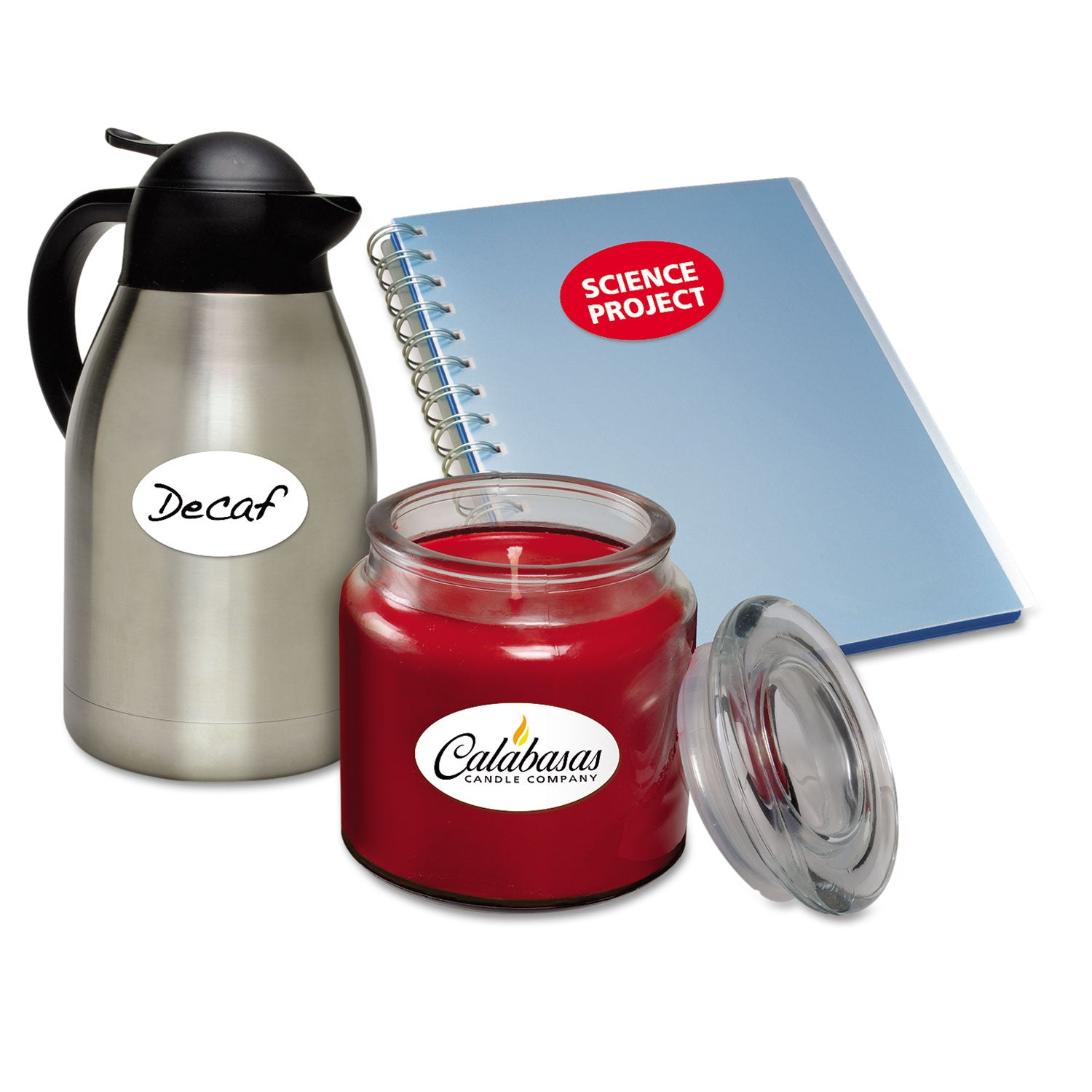 Avery® Oval Print-To-The-Edge Labels, 1.5 X 2.5, White, 18/sheet, 15 Sheets/pack