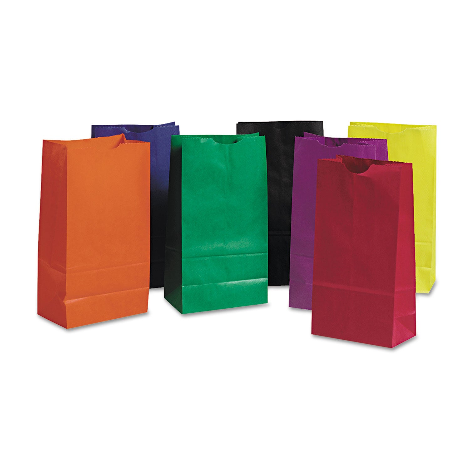 Pacon® Rainbow Bags, #6 Size, 6" x 3.63" x 11", Assorted Bright Colors, 28/Pack