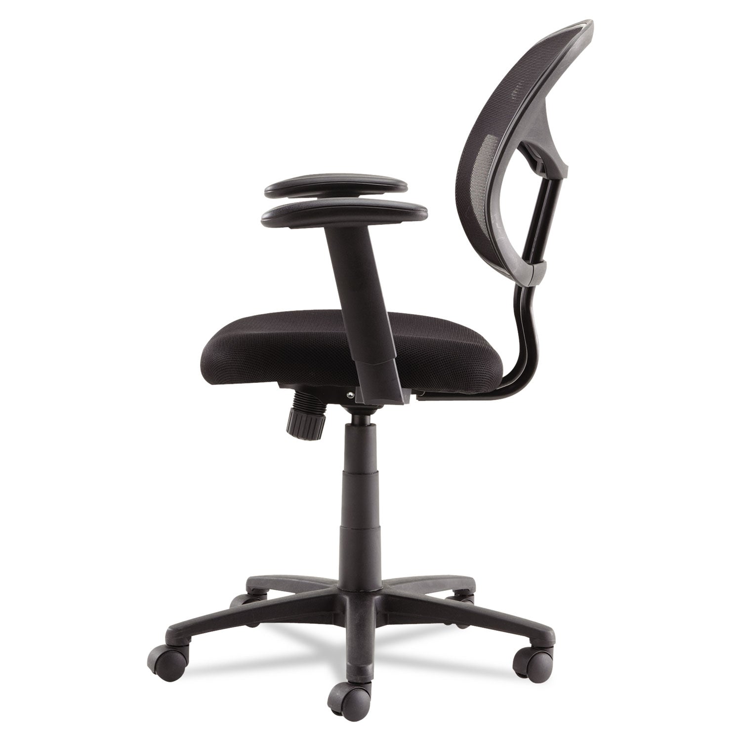 OIF Swivel/tilt Mesh Task Chair With Adjustable Arms, Supports Up To 250 Lb, 17.72" To 22.24" Seat Height, Black