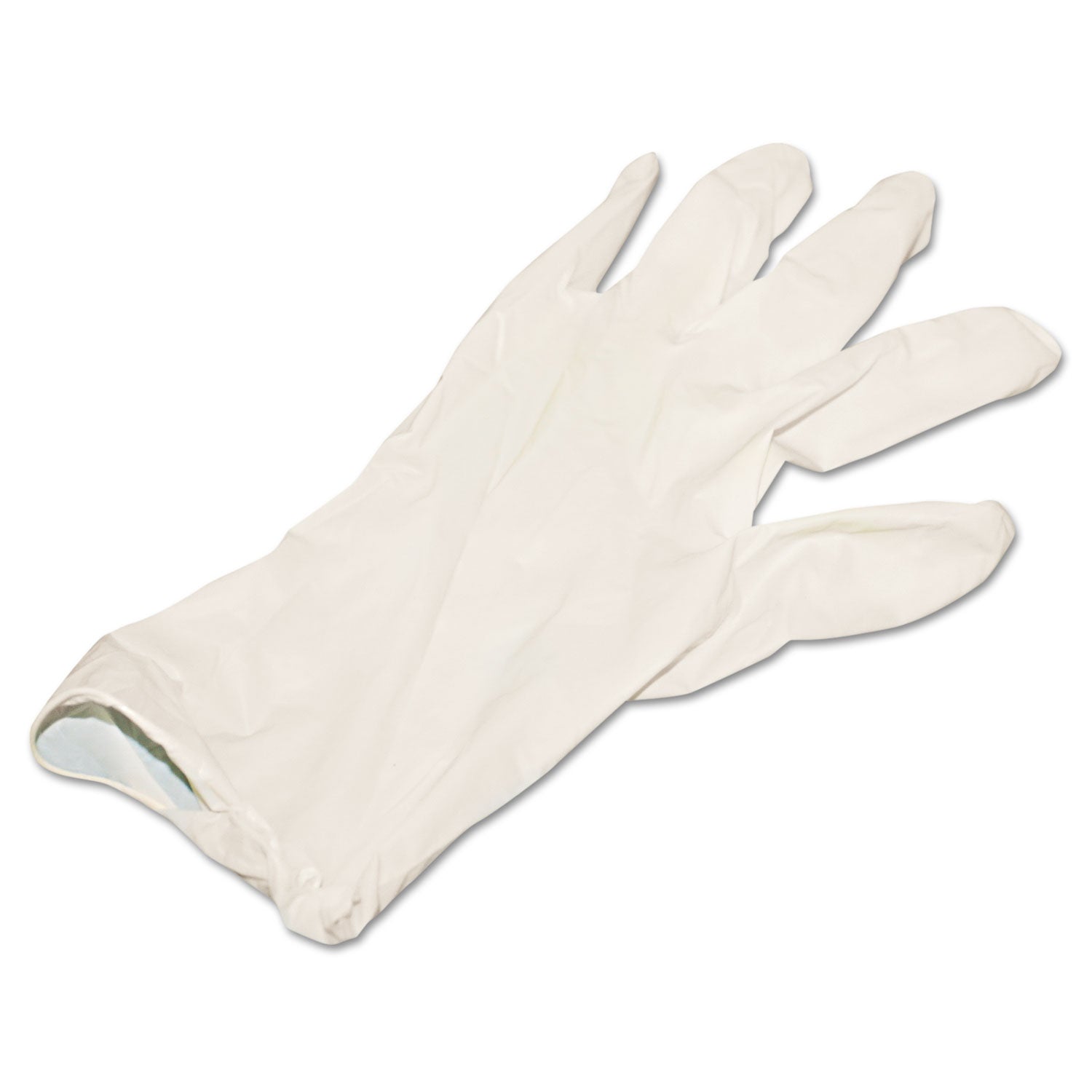 Boardwalk® Powder-Free Synthetic Vinyl Gloves, Large, Beige, 4 Mil, 100/box