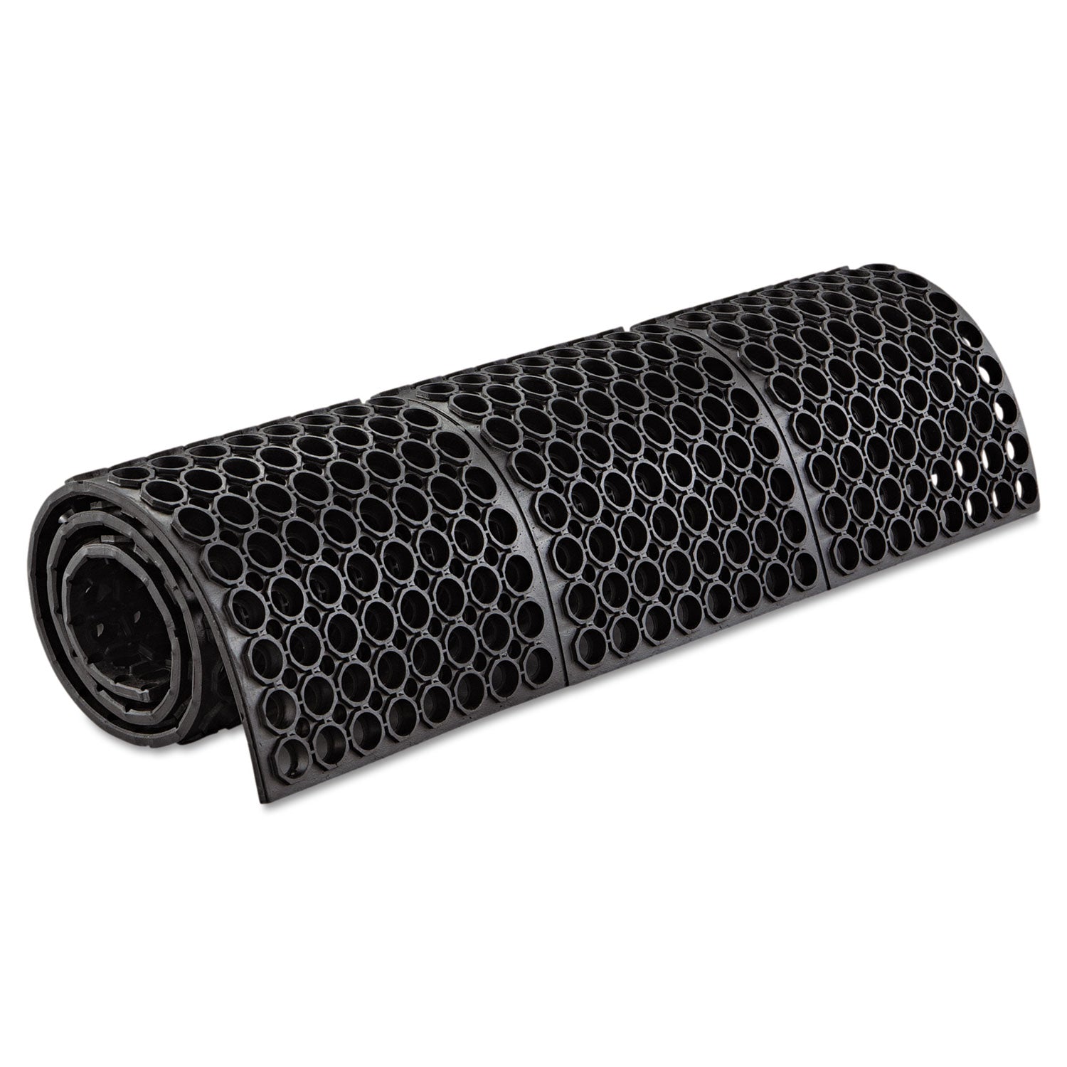 Crown Safewalk Heavy-Duty Anti-Fatigue Drainage Mat, General Purpose, 36 X 60, Black