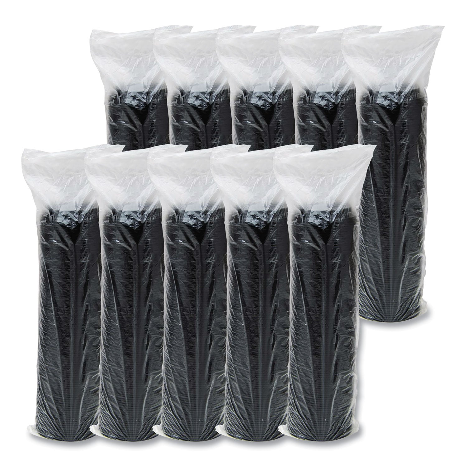 SOLO® Cappuccino Dome Sipper Lids, Fits 12 oz to 24 oz Hot Cups, Plastic, Black, 100/Pack, 10 Packs/Carton