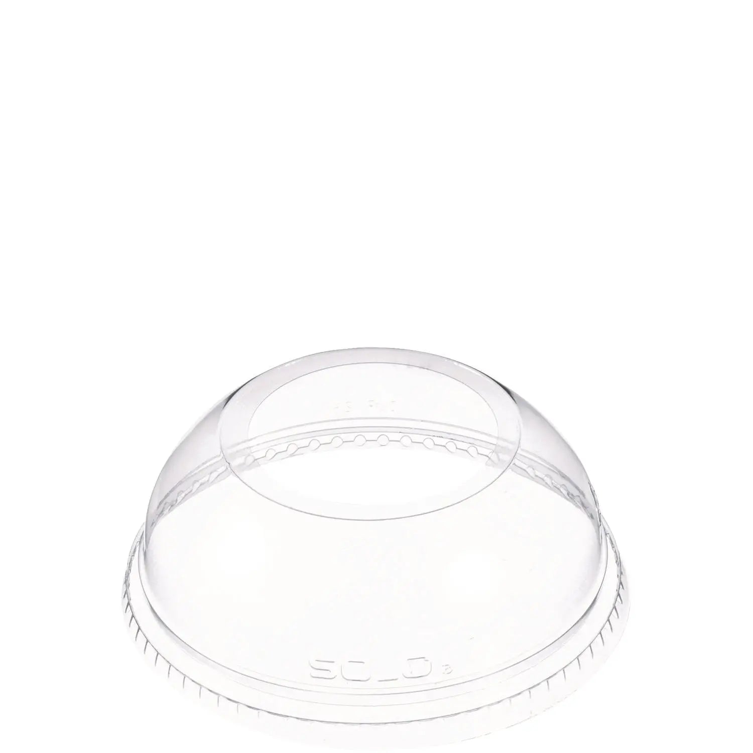 Open-Top Dome Lid, Fits 16 oz to 24 oz Plastic Cups, Clear, 1.9" Dia Hole, 1,000/Carton