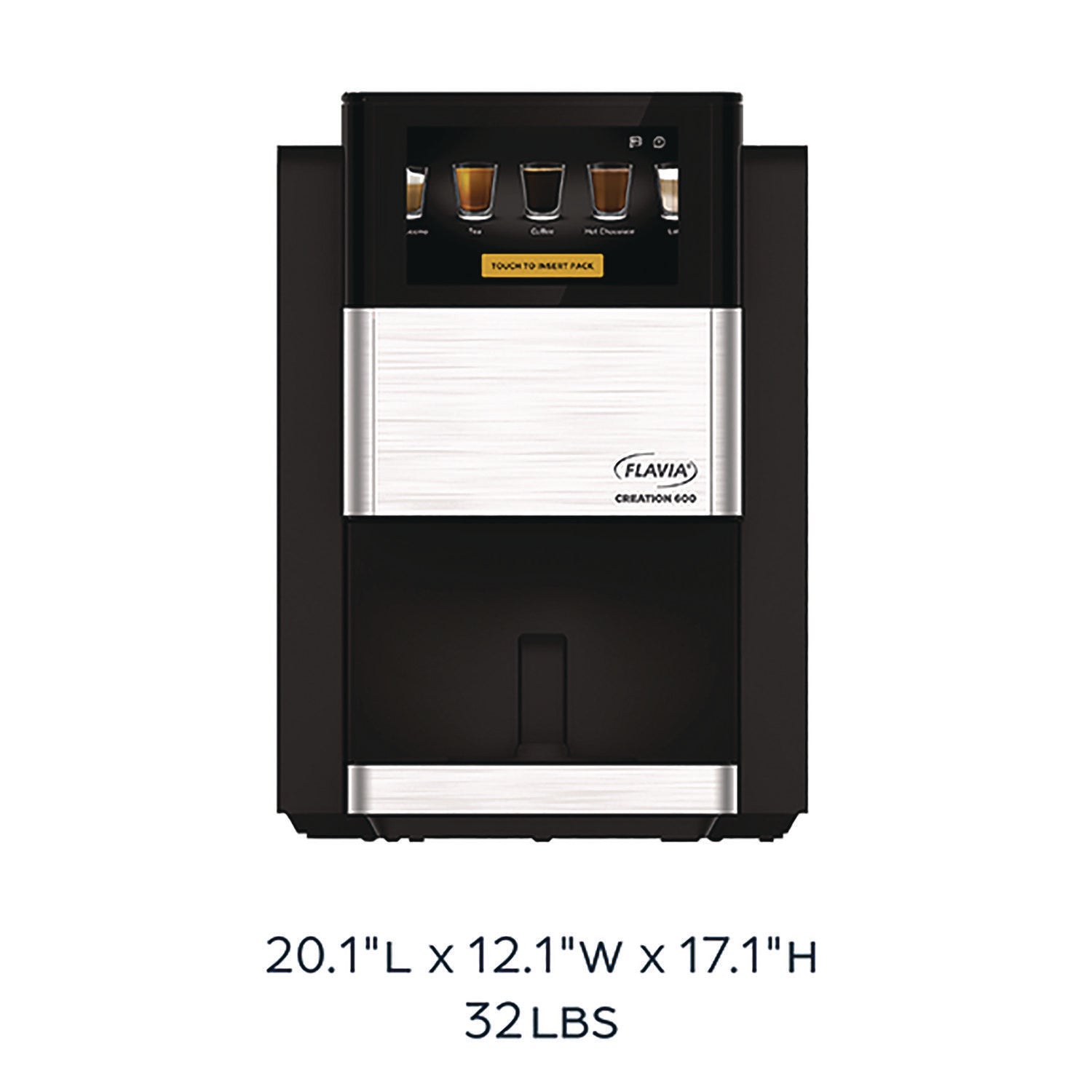 FLAVIA® Creation C600 Single-Serve Coffee Brewer Machine, Black