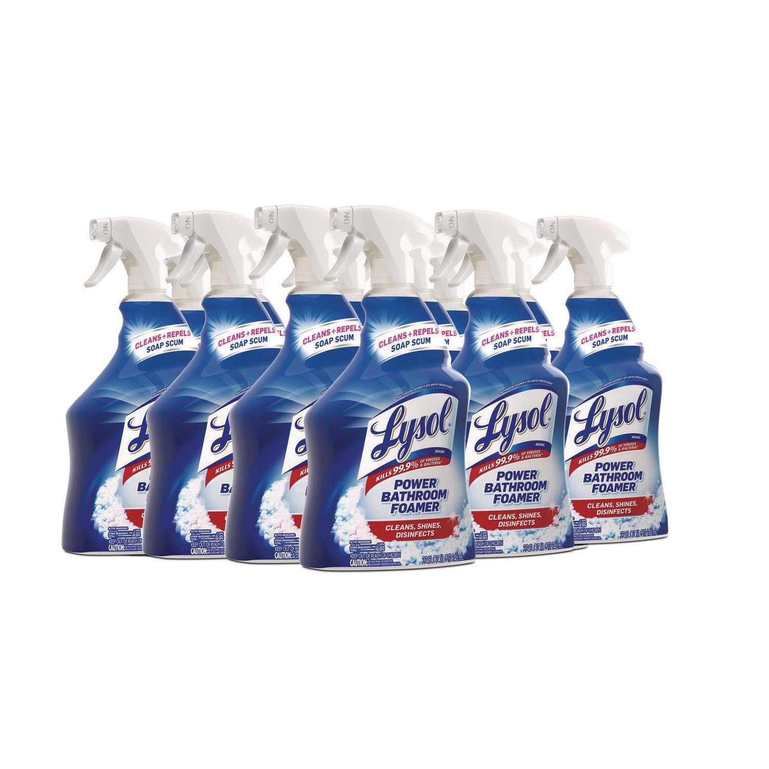 LYSOL® Brand Disinfectant Power Bathroom Foamer, Liquid, Atlantic Fresh, 32 oz Spray Bottle
