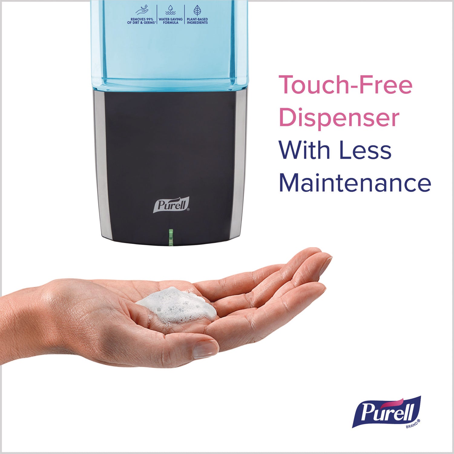 PURELL® ES10 Automatic Hand Soap Dispenser, 1,200 mL, 4.33 x 3.96 x 10.31, Graphite