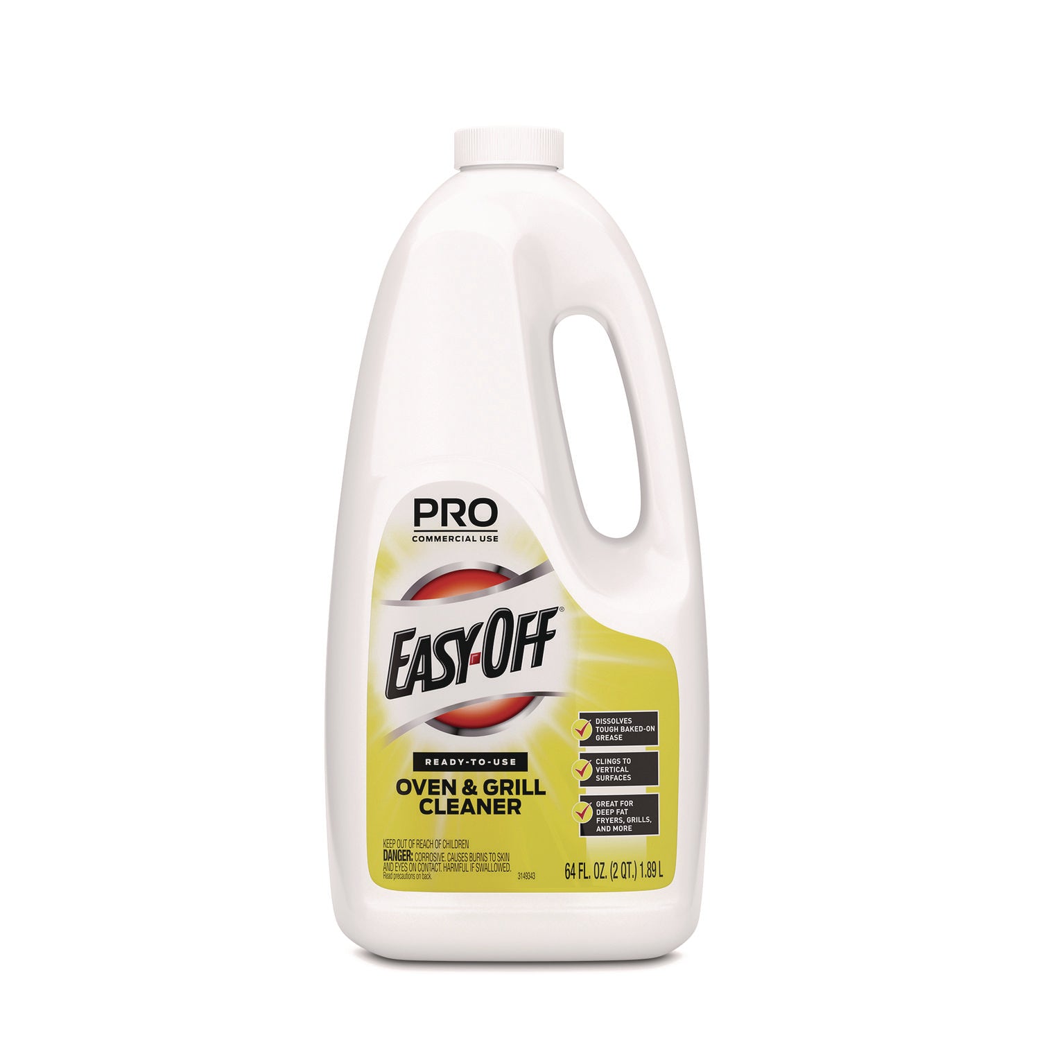 Professional EASY-OFF® Ready-to-Use Oven and Grill Cleaner, Liquid, 2 qt Bottle, 6/Carton