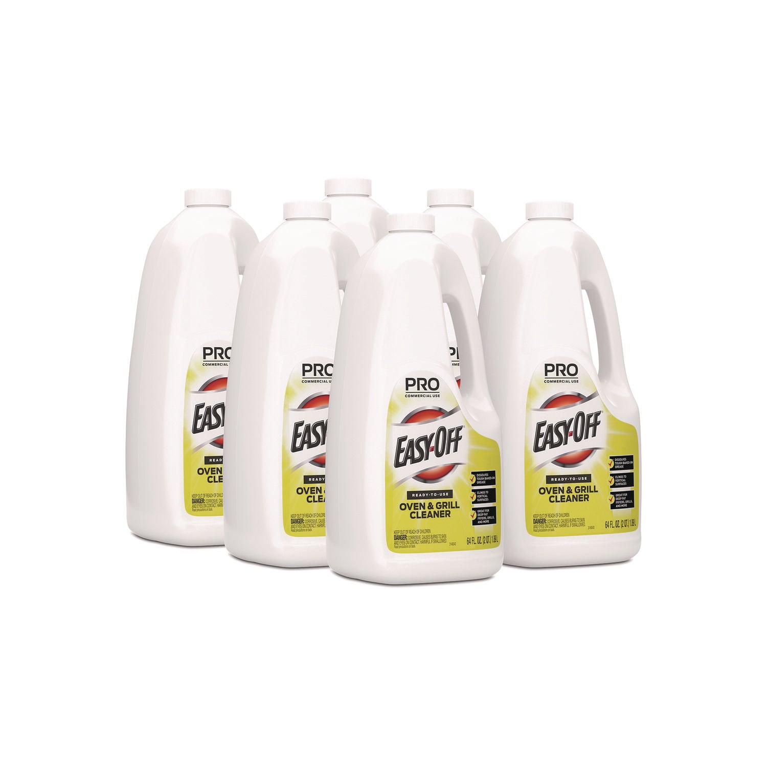 Ready-to-Use Oven and Grill Cleaner, Liquid, 2 qt Bottle, 6/Carton