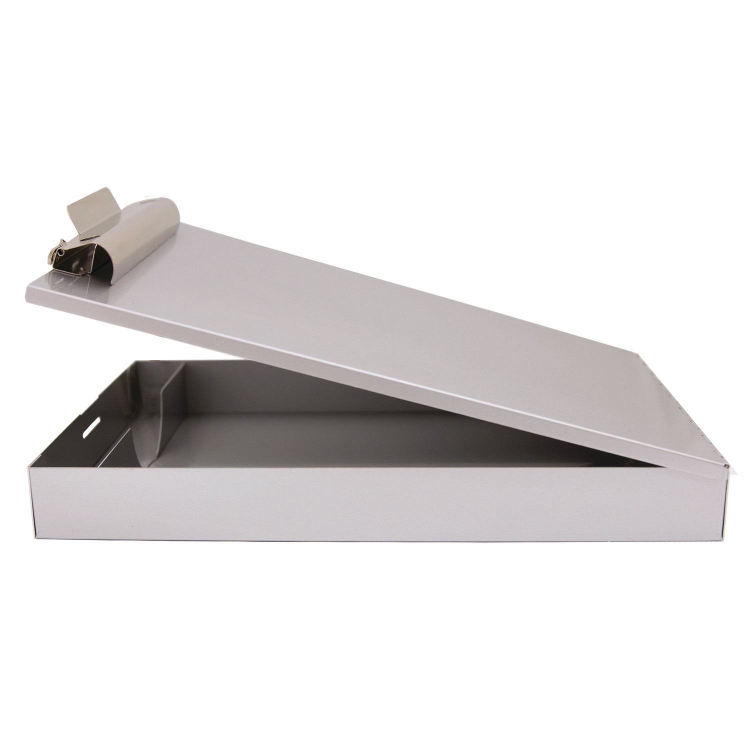 Saunders Redi-Rite Aluminum Storage Clipboard, 1" Clip Capacity, Holds 8.5 x 11 Sheets, Silver