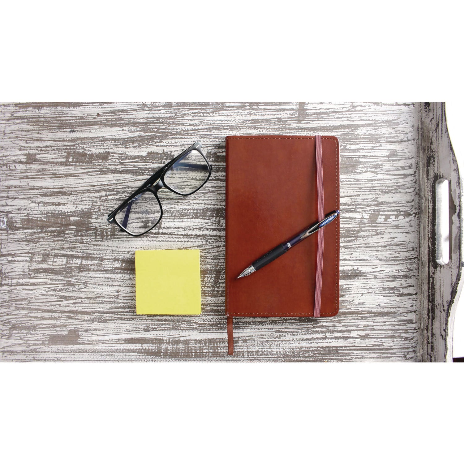 uniball® Signo 207 Gel Pen, Retractable, Medium 0.7 Mm, Black Ink, Smoke/black Barrel, Dozen