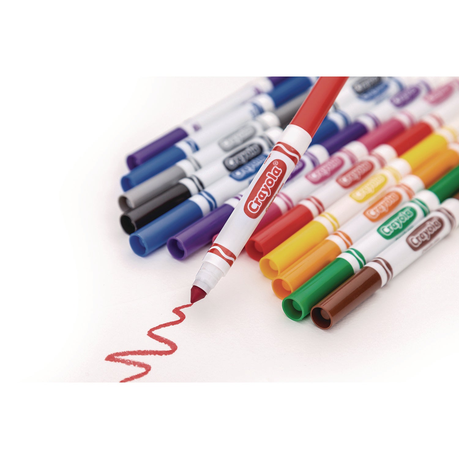 Crayola® Non-Washable Marker, Broad Bullet Tip, Assorted Classic Colors, 8/pack