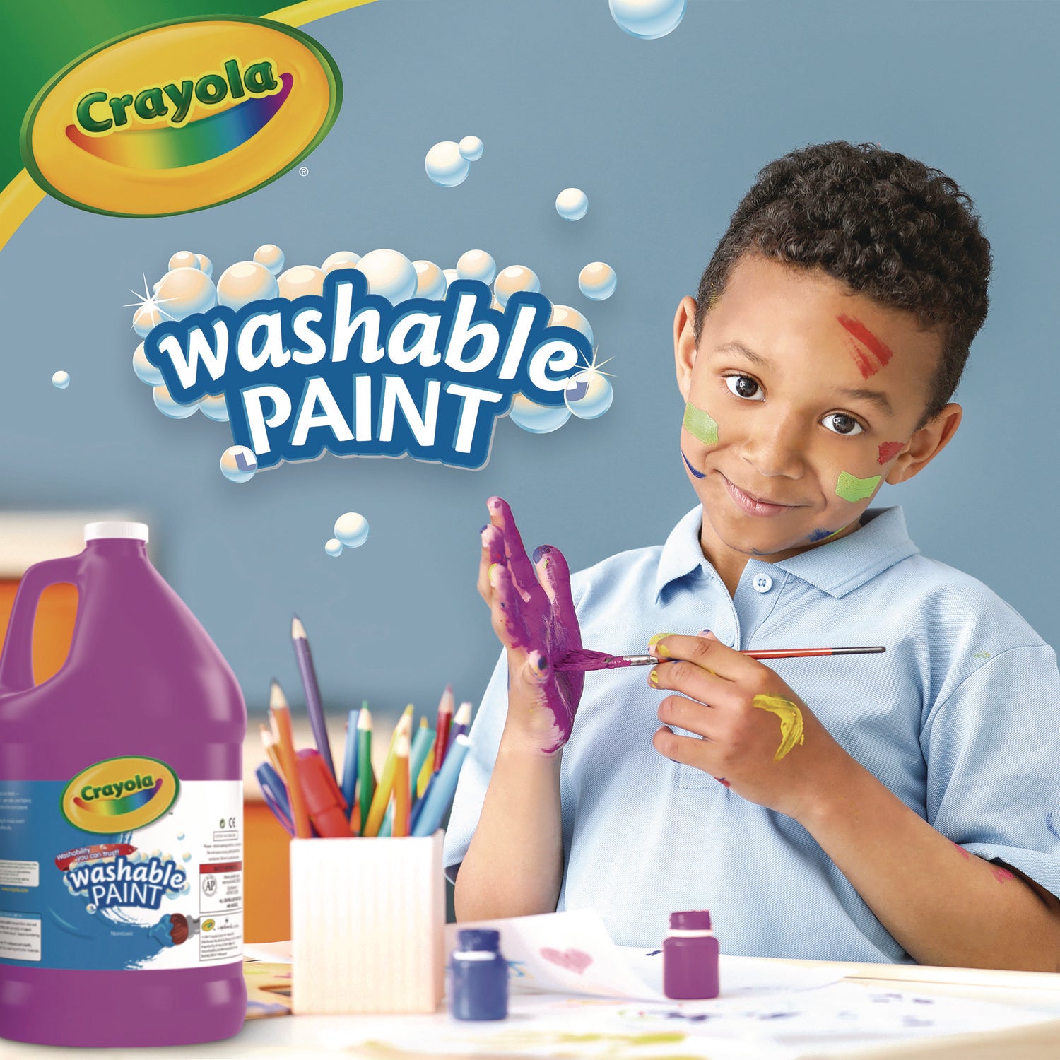 Crayola® Washable Paint, Violet, 1 Gal Bottle