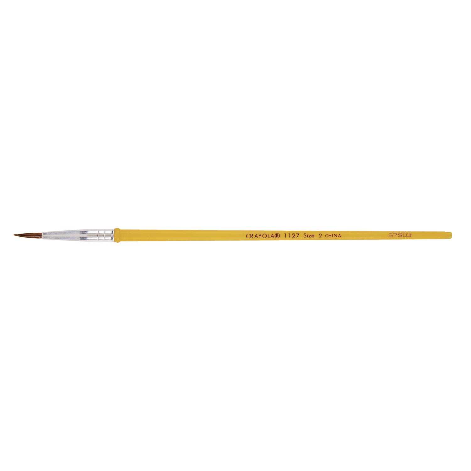 Crayola® Watercolor Brush Set, Size 2, Camel-Hair Blend, Round Profile, 3/pack
