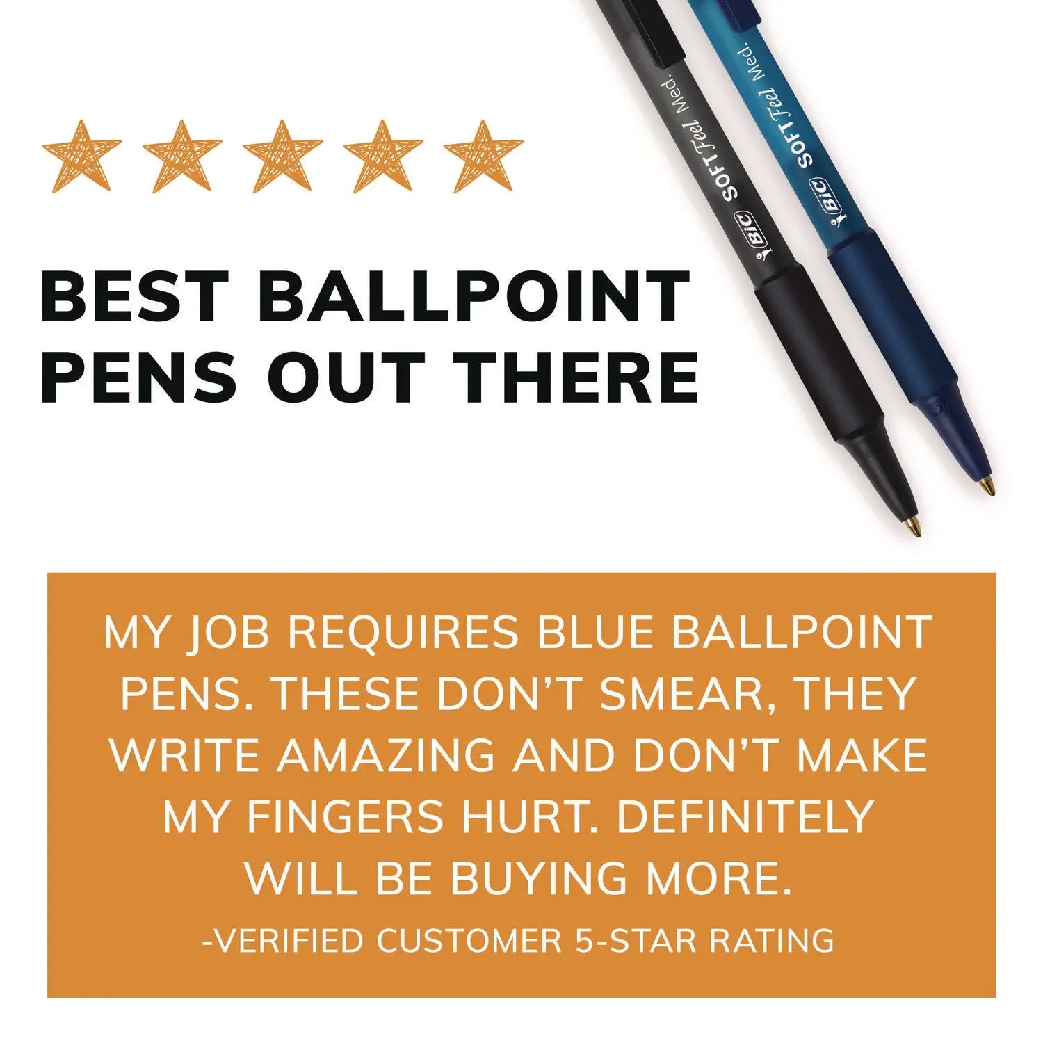 Soft Feel Ballpoint Pen Value Pack, Retractable, Medium 1 mm, Black Ink, Black Barrel, 36/Pack BIC® Flipcost