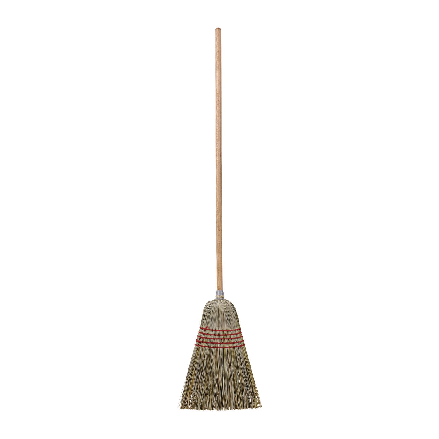 Boardwalk® Corn/fiber Brooms, Corn/yucca Bristles, 53.5" Overall Length, Natural, 6/carton