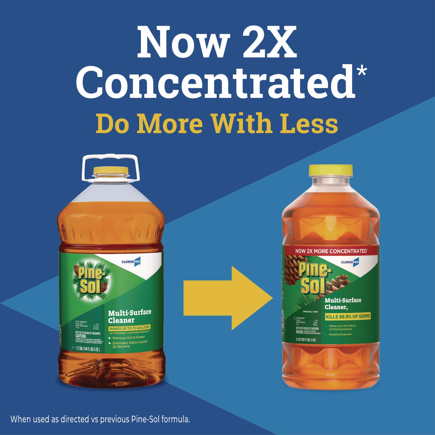 Pine-Sol® CloroxPro Multi-Surface Cleaner Disinfectant Concentrated, Original Pine, 80 oz Bottle