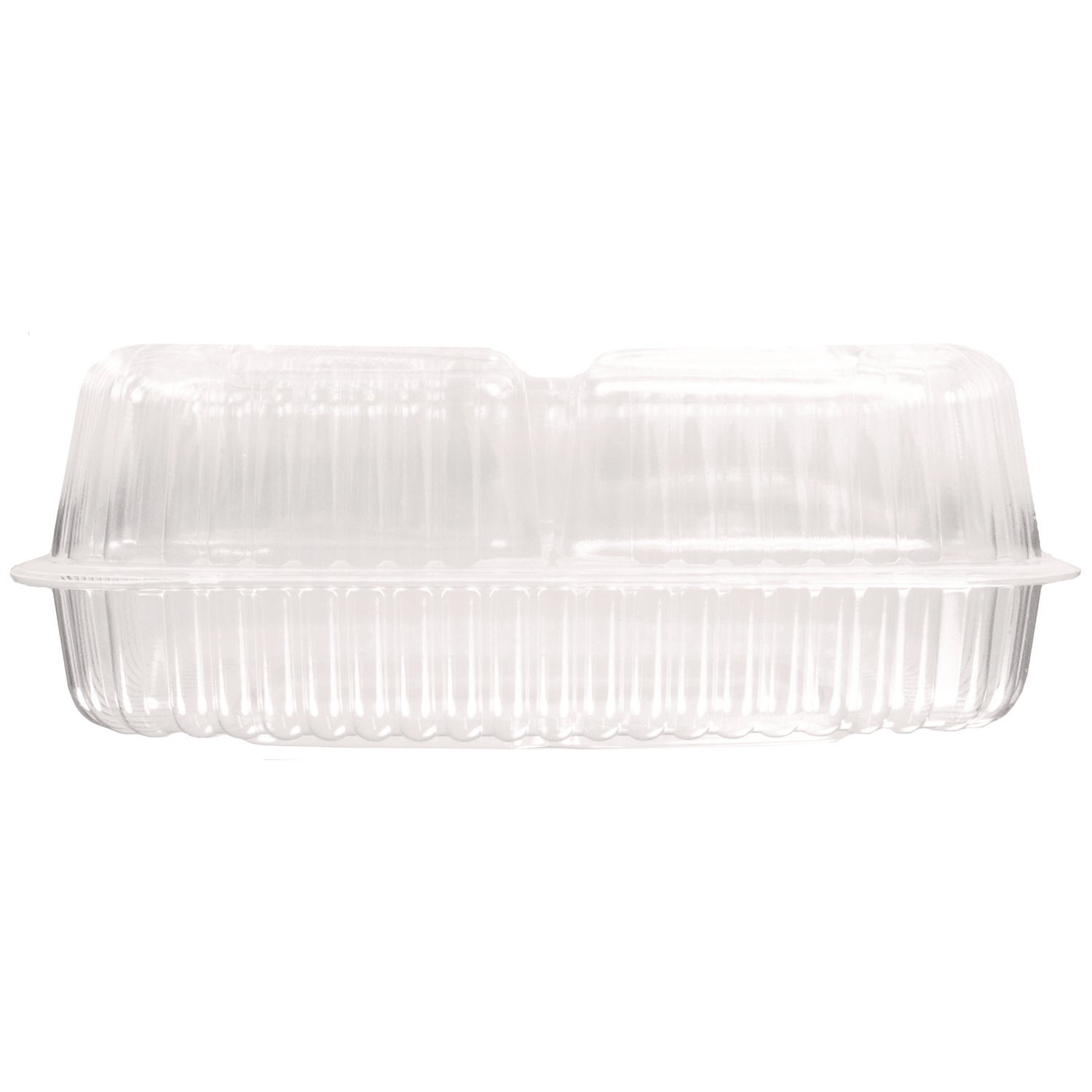 HFA® Handi-Lock Three-Compartment Food Container, 8 x 3 x 8.87, Clear, Plastic, 250/Carton