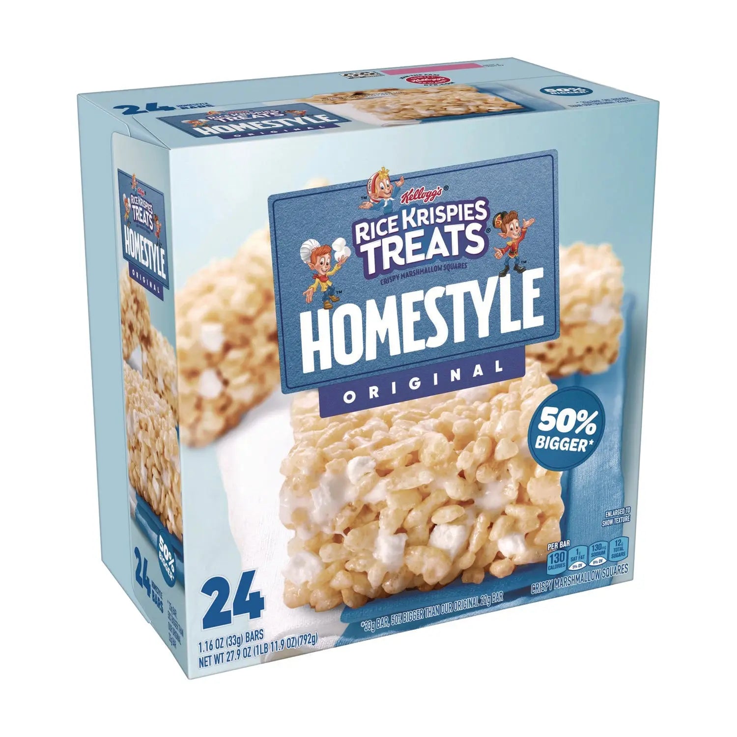 Rice Krispies Treats Homestyle Original Cereal Bar, 1.16 Bar, 24/Box Kellogg's® Flipcost