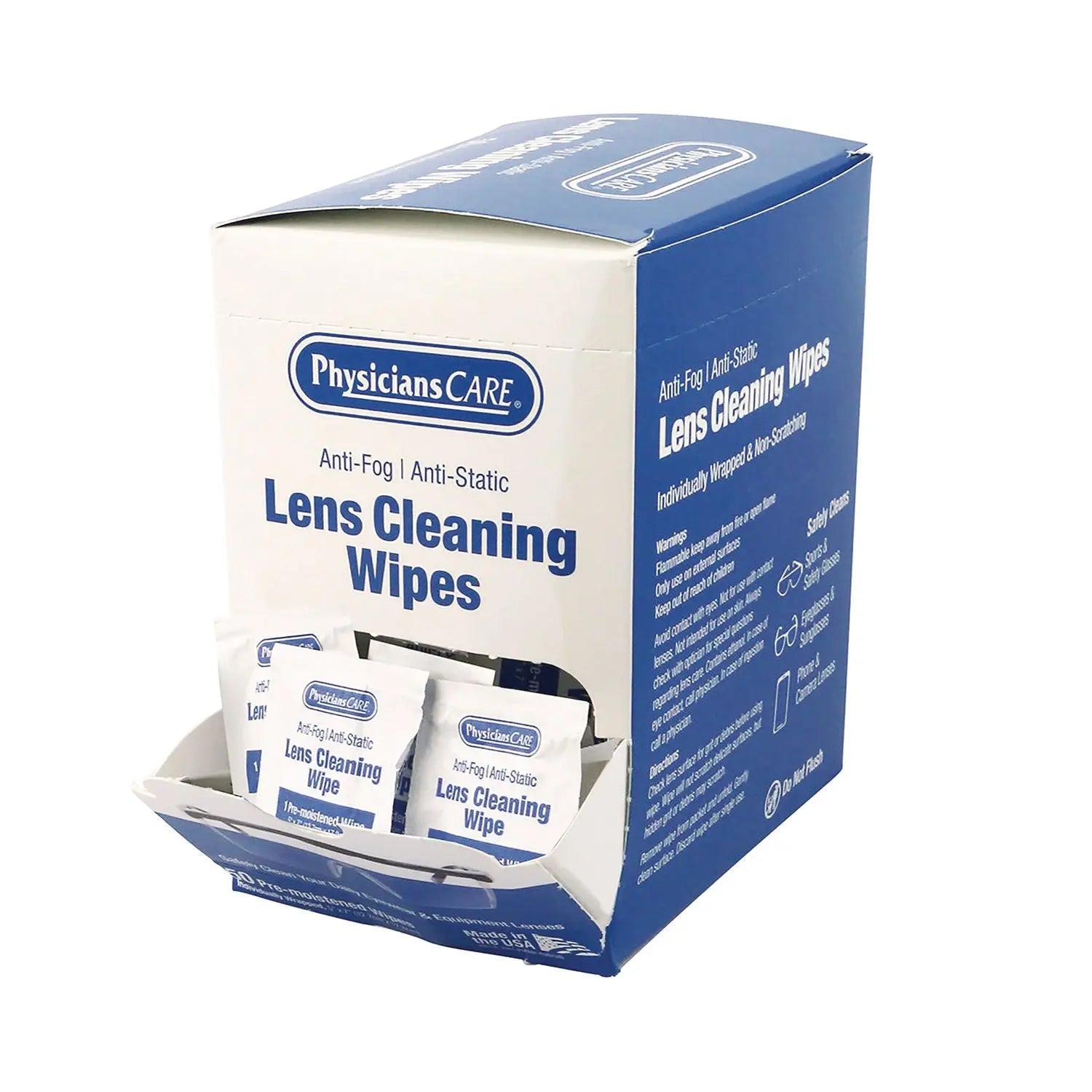 Lens Cleaning Wipe, 50/Box PhysiciansCare® Flipcost