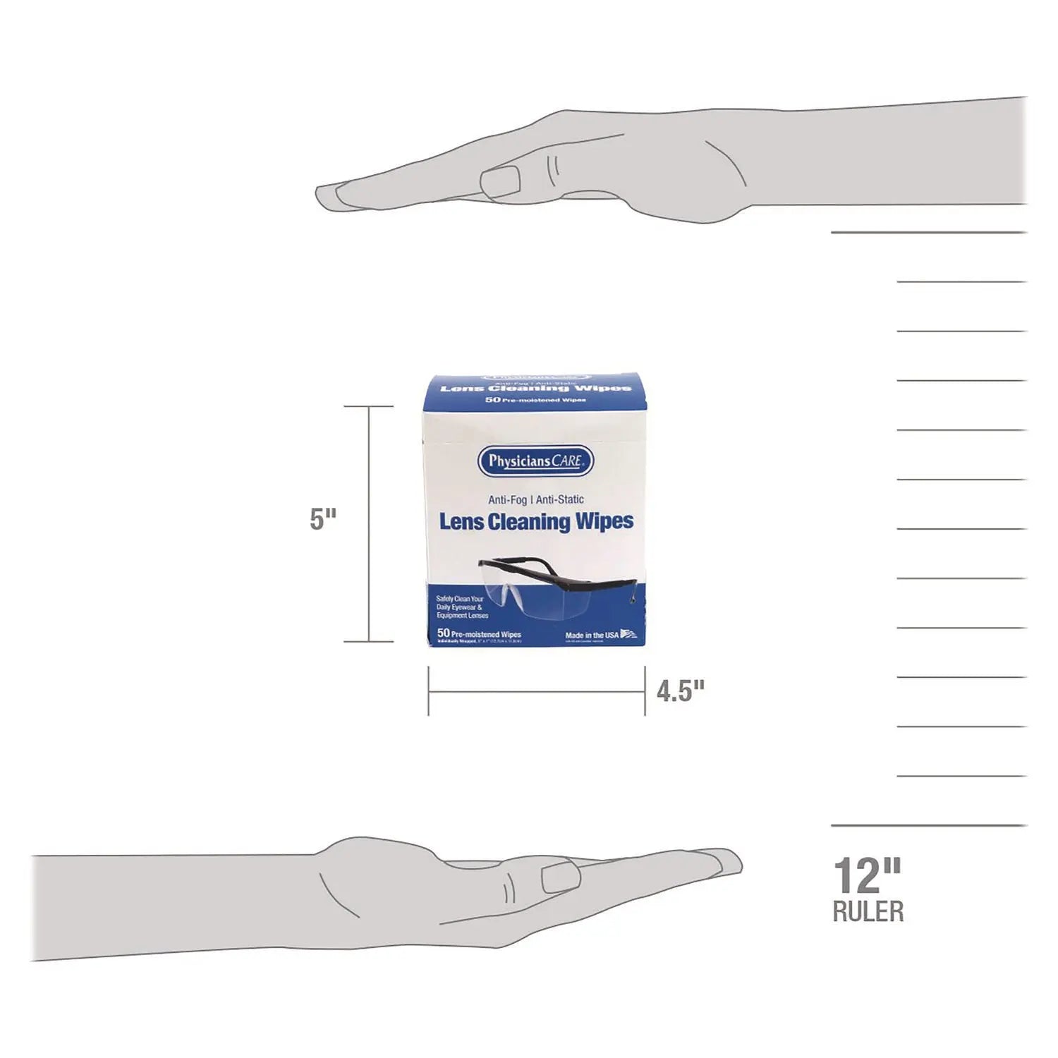 Lens Cleaning Wipe, 50/Box PhysiciansCare® Flipcost