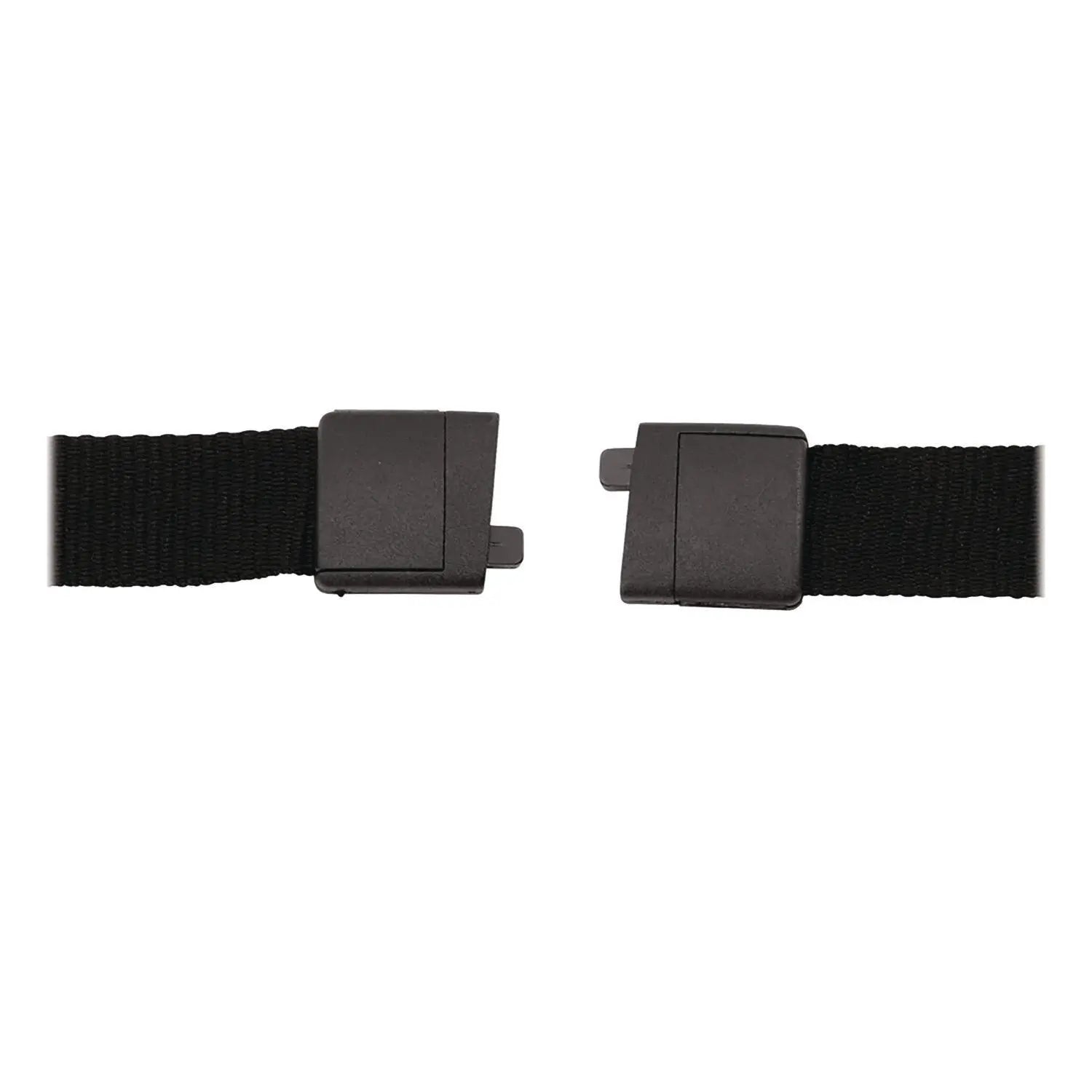 Breakaway Lanyard with Plastic Hook, 36" Long, Black, 12/Pack Advantus Flipcost