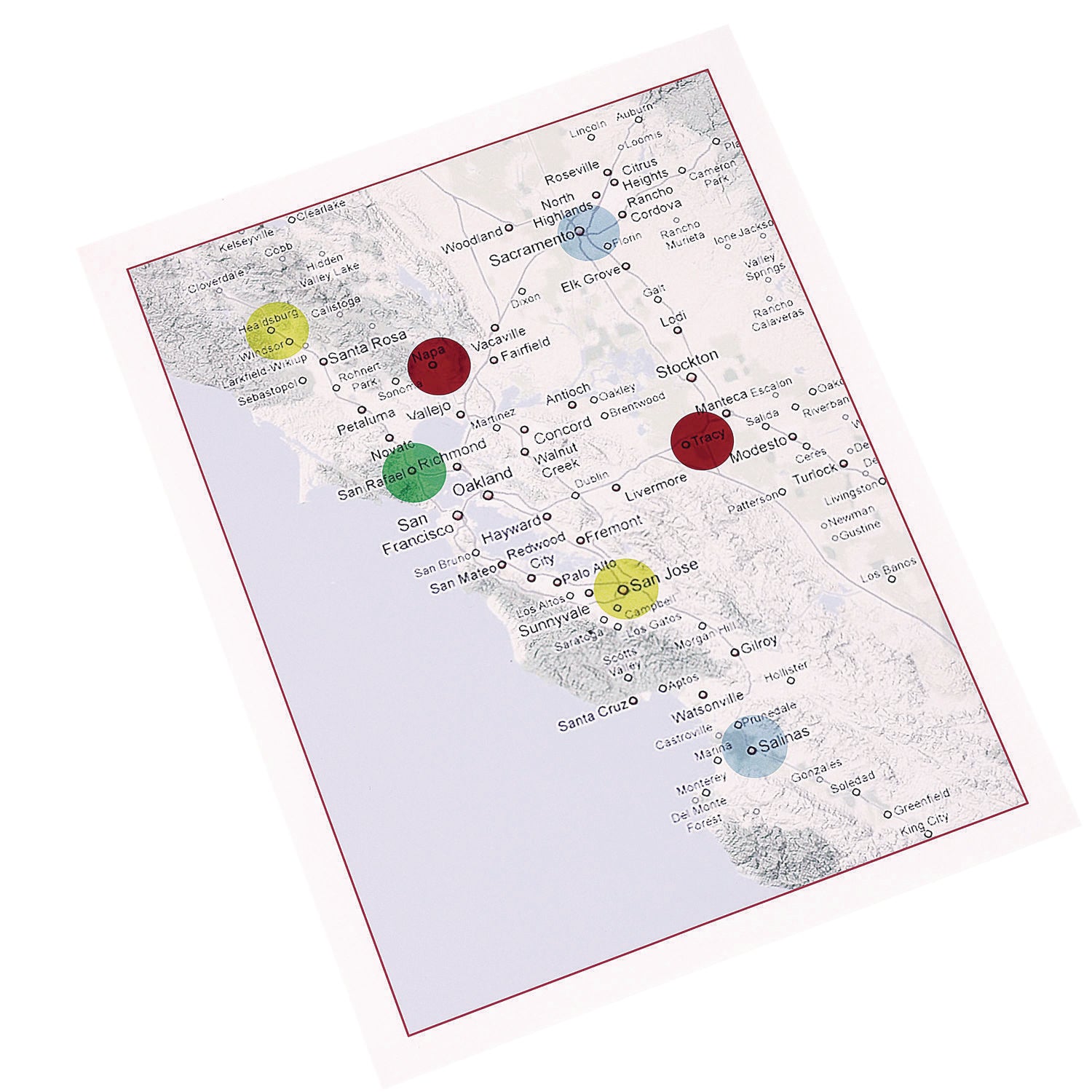 Avery® Handwrite-Only Self-Adhesive "See Through" Removable Round Color Dots, 0.75" dia, Assorted, 35/Sheet, 29 Sheets/Pack, (5473)