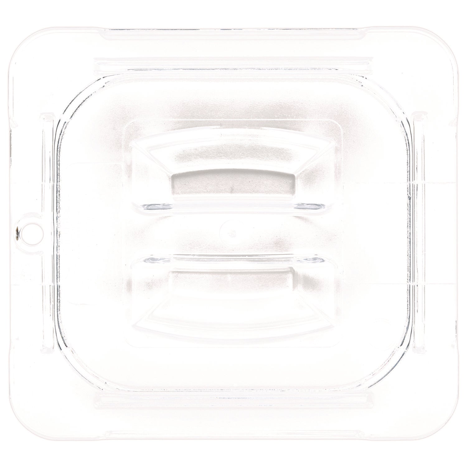 Carlisle StorPlus Polycarbonate Handled Universal Lid, 6.31 x 6.88 x 0.88, Clear, Plastic
