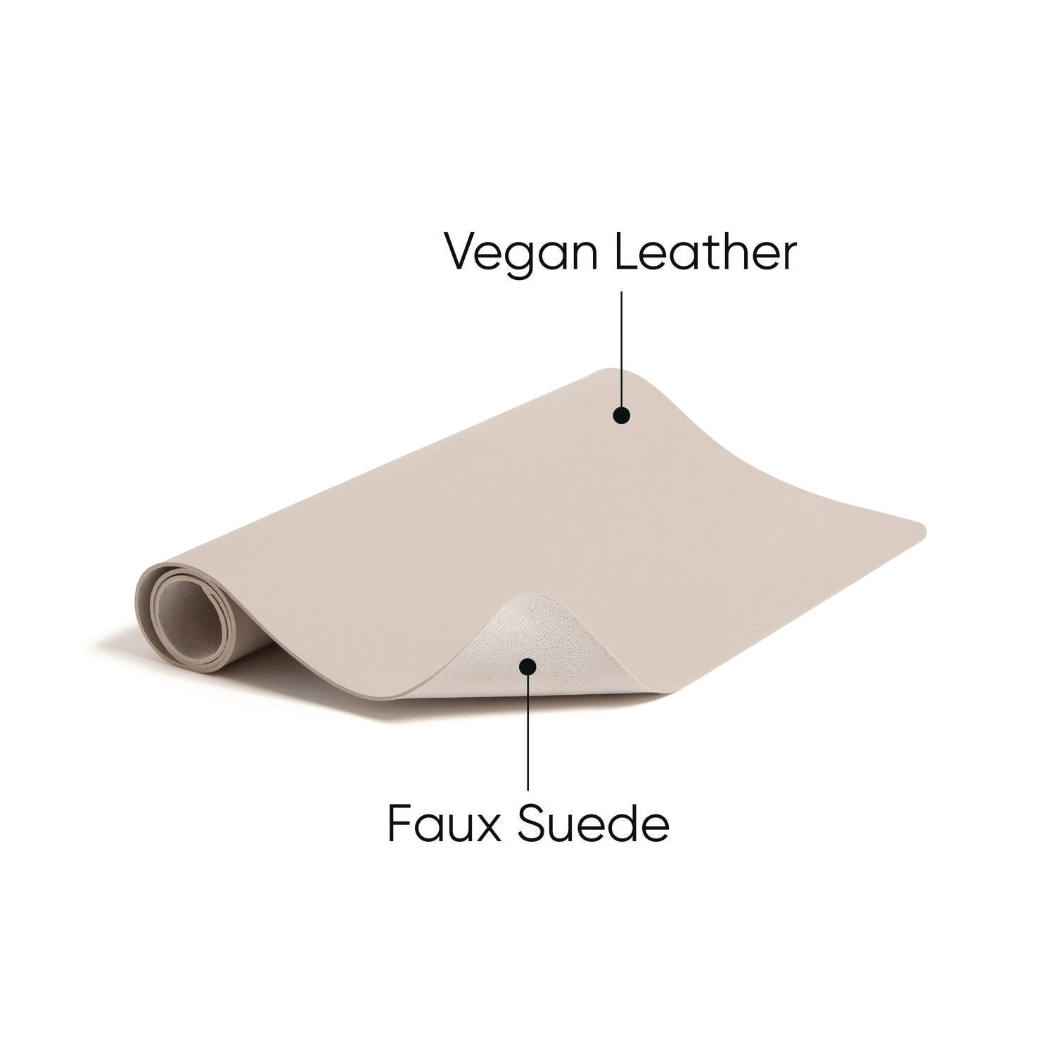Smead Vegan Leather Desk Pads, 31.5 x 15.7, SandStone