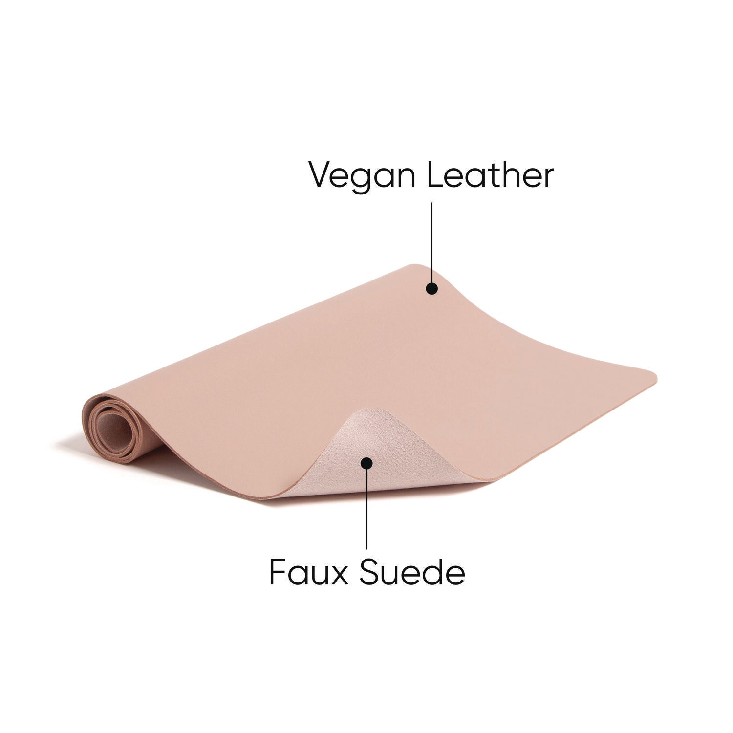 Smead Vegan Leather Desk Pads, 23.6 x 13.7, Light Pink