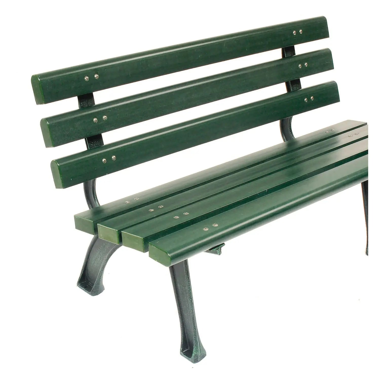 Recycled Plastic Benches with Back, 48 x 23 x 28, Green Global Industrial® Flipcost
