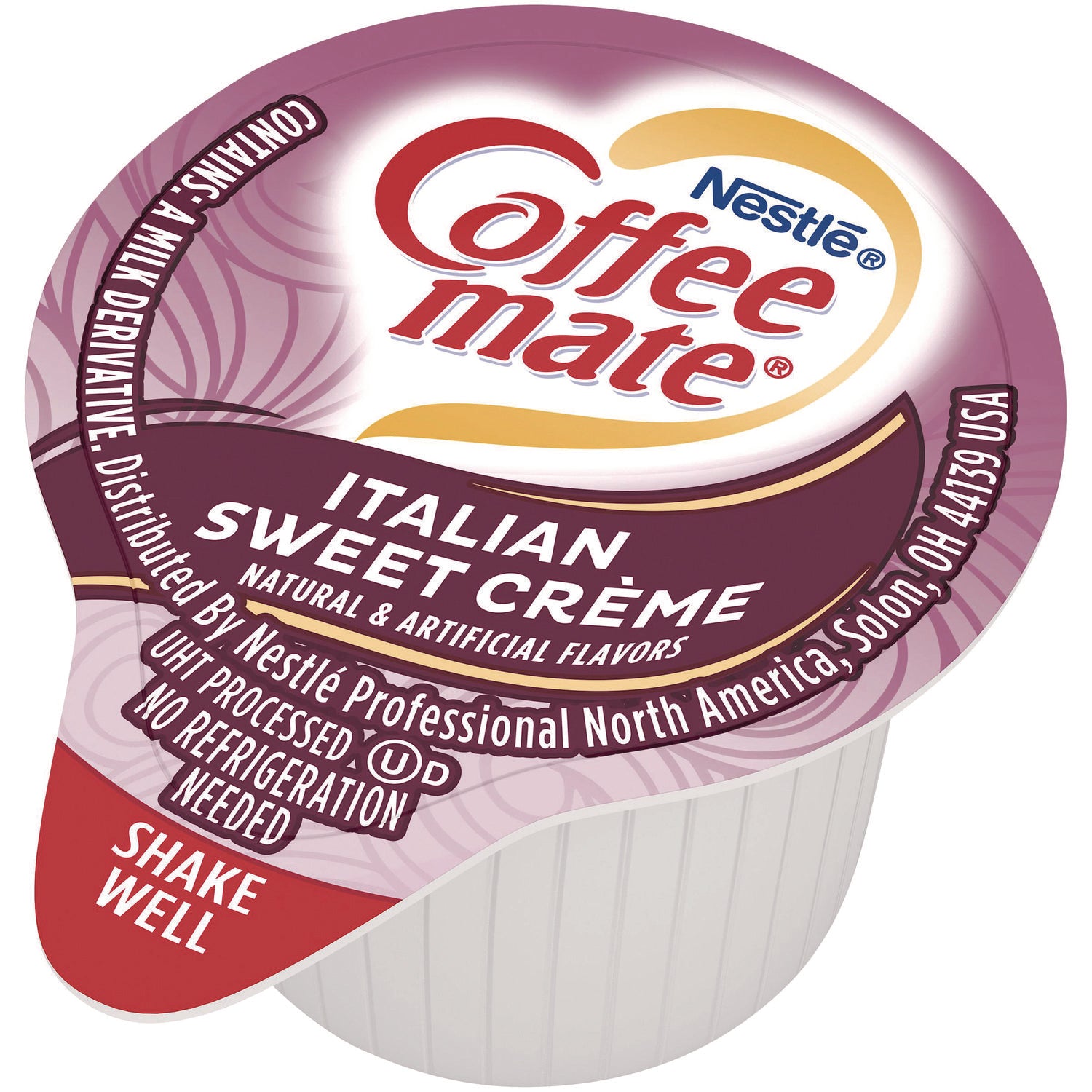 Coffee mate® Liquid Coffee Creamer, Italian Sweet Cream, 0.38 oz Mini Cups, 50/Box, 4 Boxes/Carton
