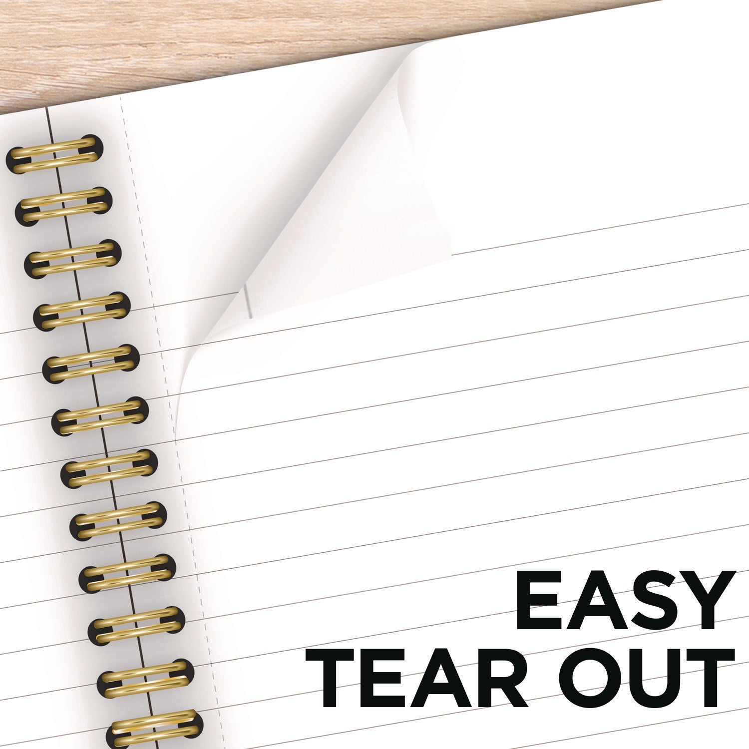 Cambridge® Jewel Tone Notebook, Gold Twin-Wire, 1-Subject, Wide/Legal Rule, Purple Cover, (80) 9.5 x 7.25 Sheets